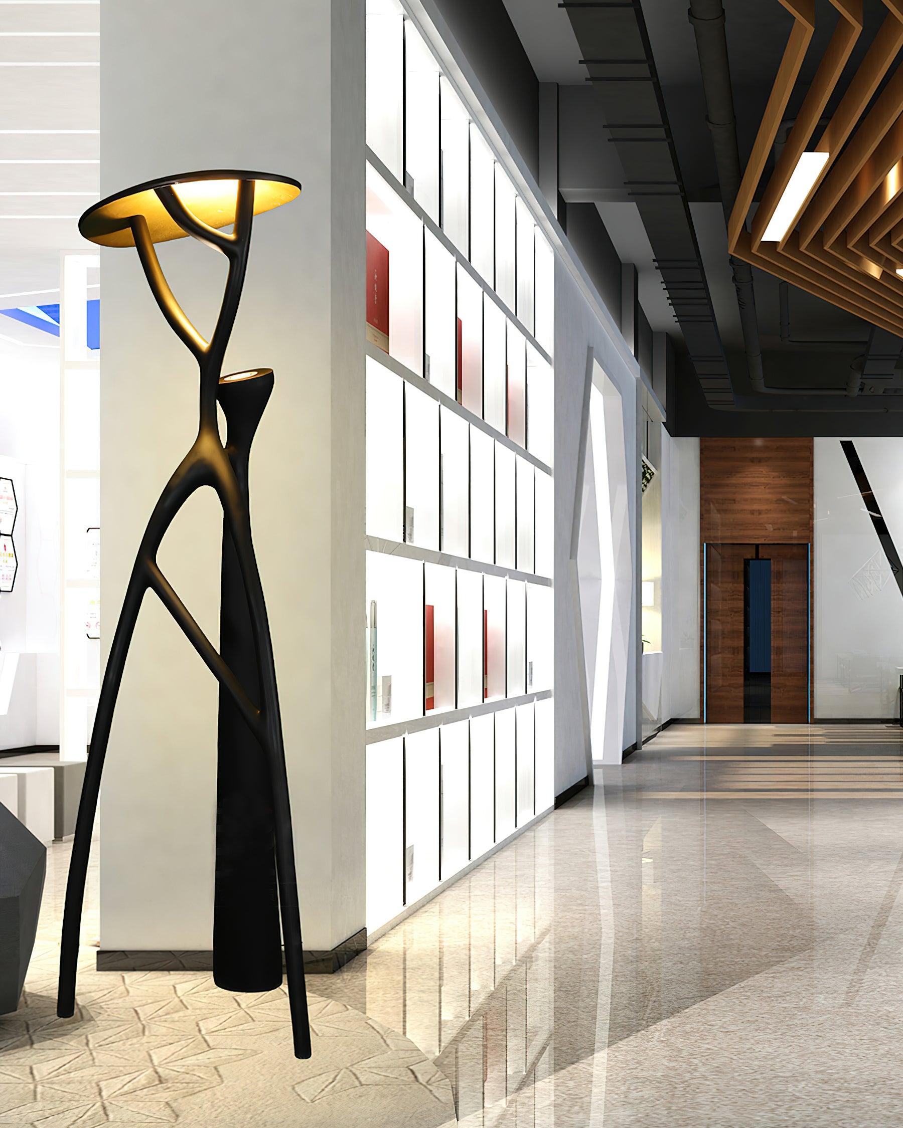 Blonski floor lamp in Scandinavian minimalist interior, contemporary Nordic design aesthetic