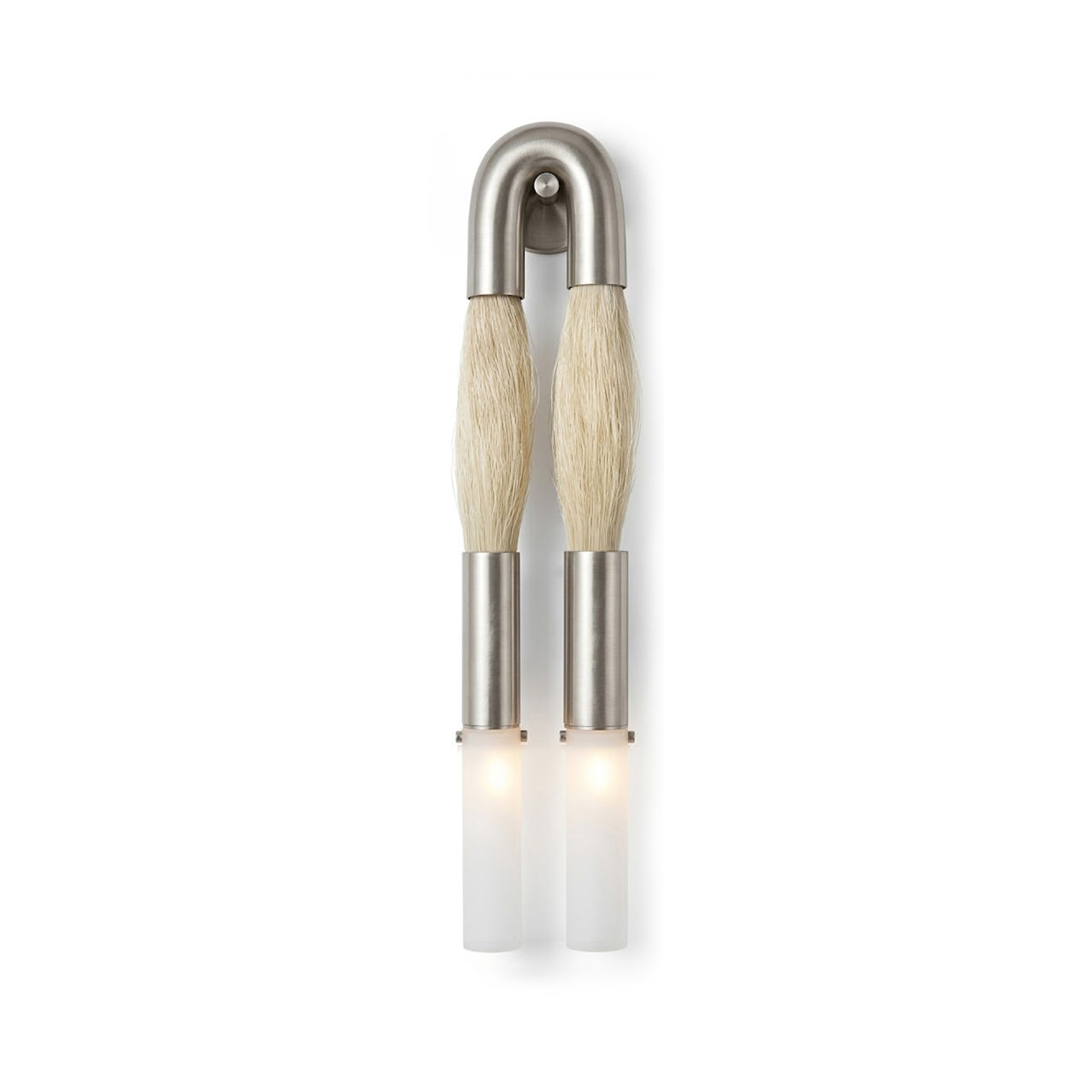 Branwick modern wall sconce in polished nickel finish showing refined sculptural geometry and premium brass construction details