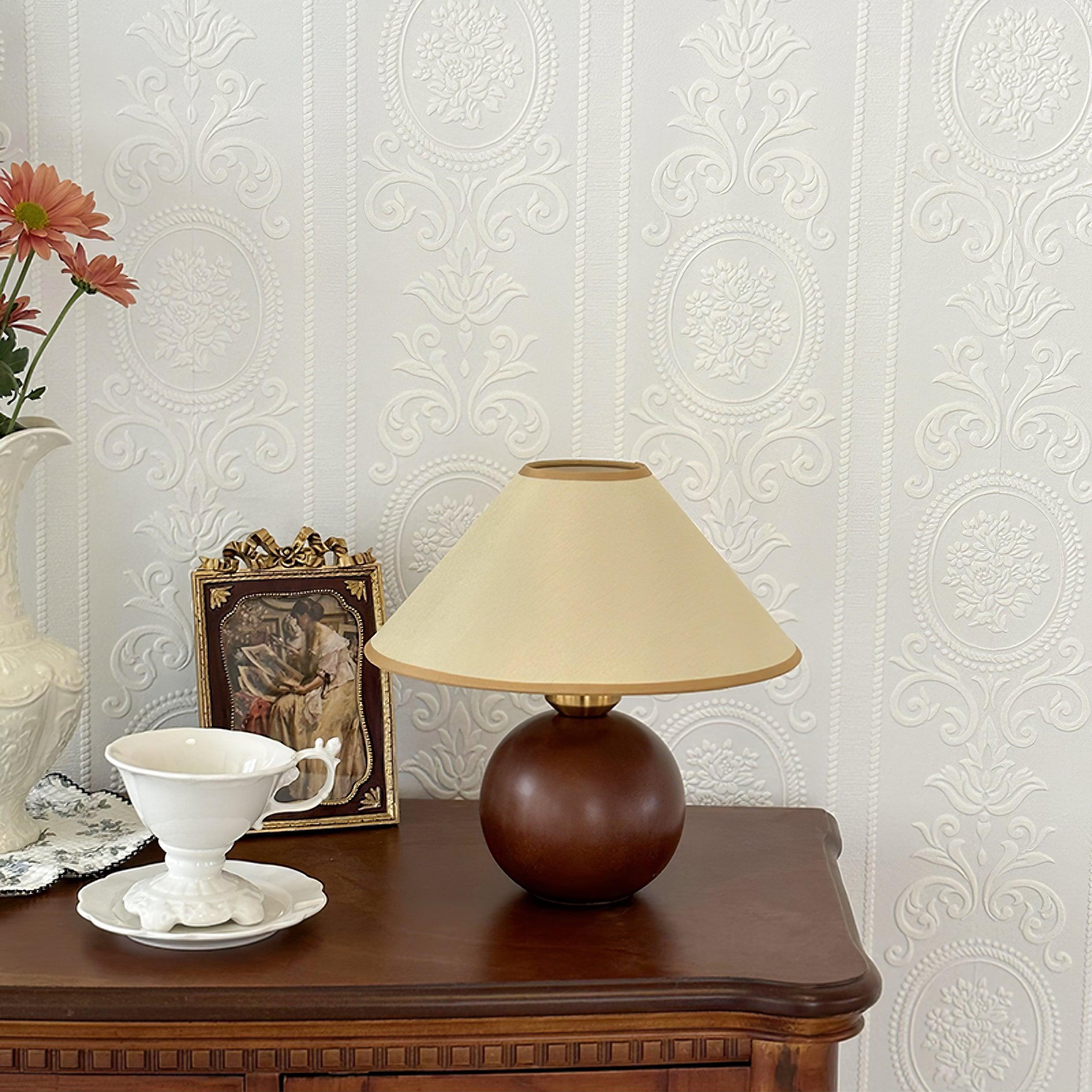 Contemporary wooden table lamp with warm light output, home lighting for modern spaces