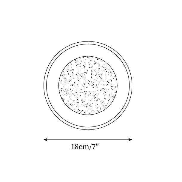 Dura wall sconce 18cm diameter size specification technical diagram