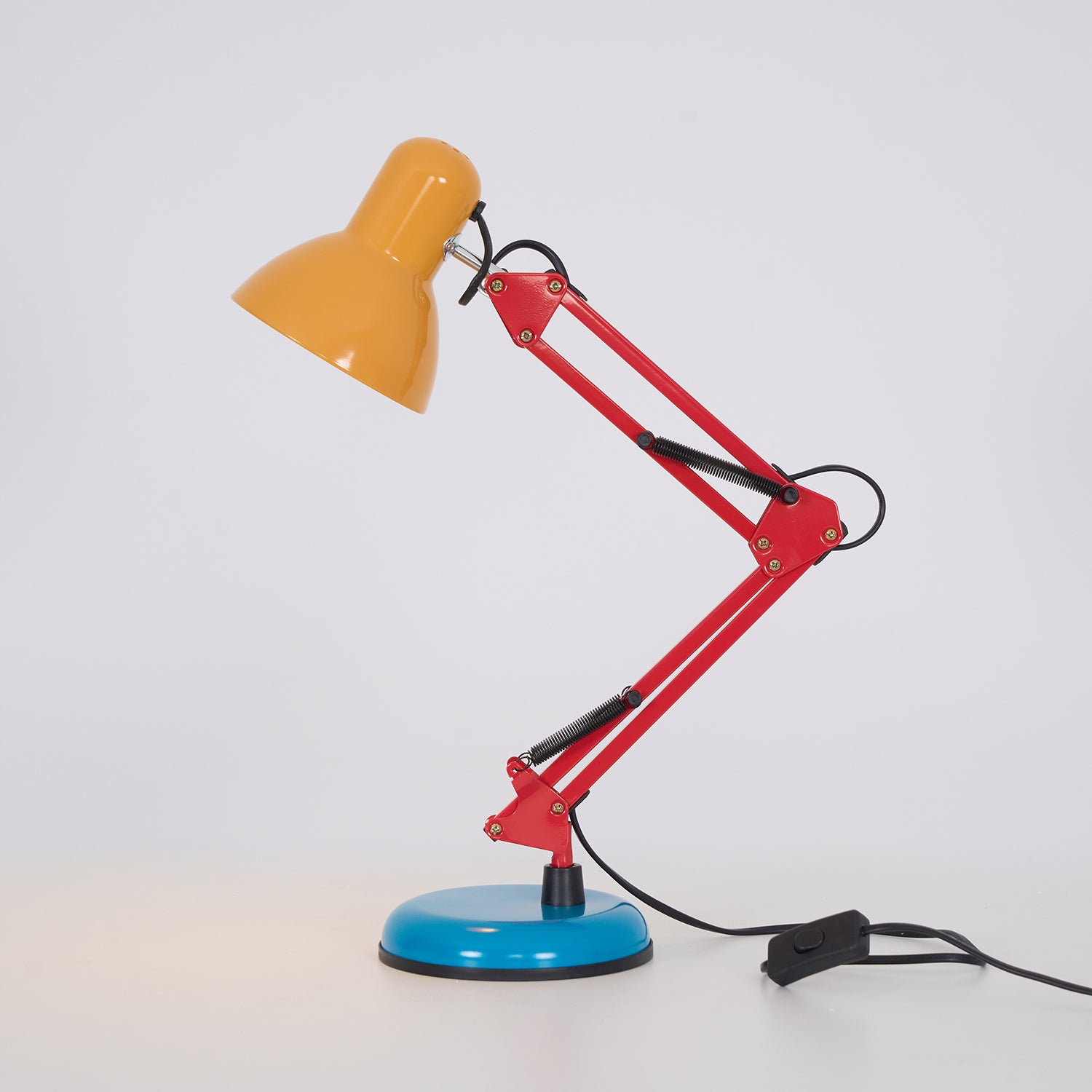 Memphis desk lamp 1980s postmodern design heritage - contemporary table lamp honoring Memphis Group design movement aesthetic and philosophy