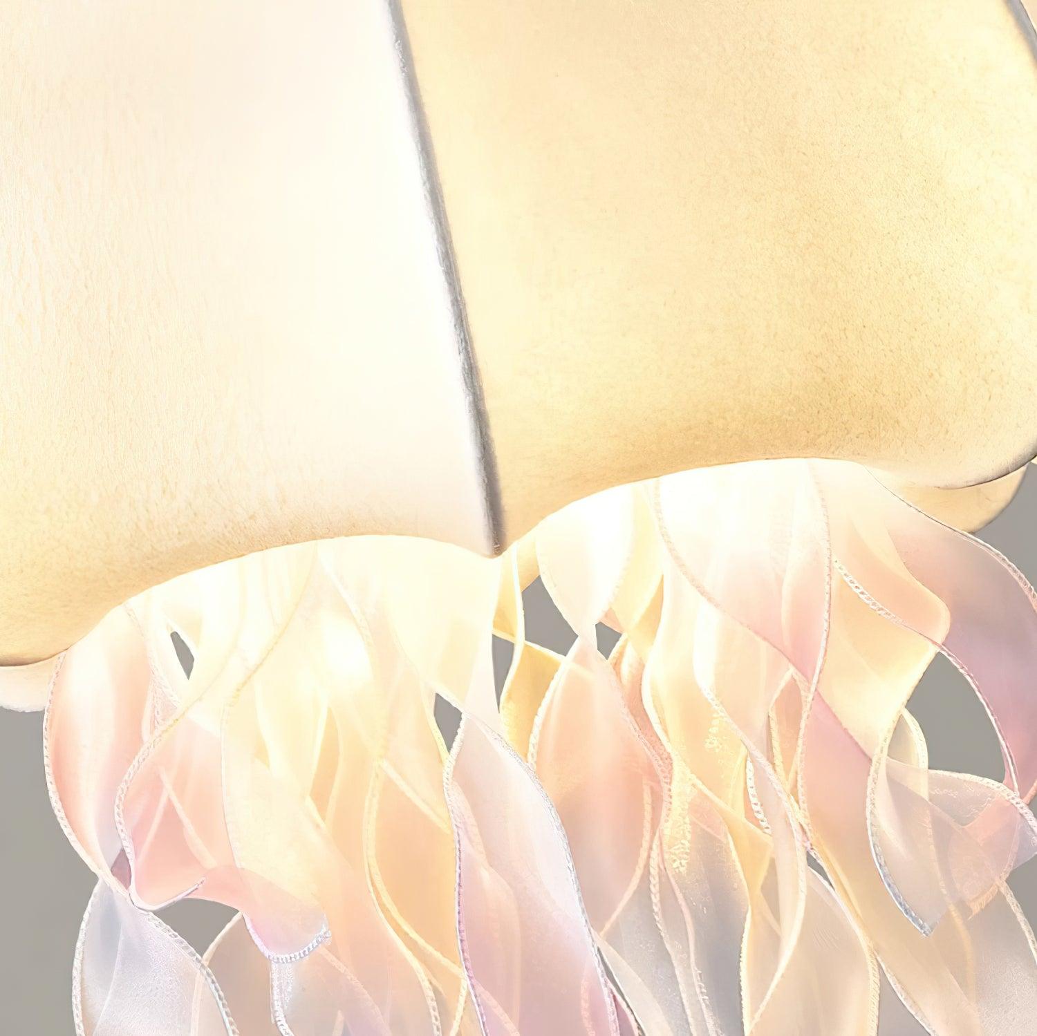 Jellyfish fabric pendant light with adjustable 59-inch wire length customization