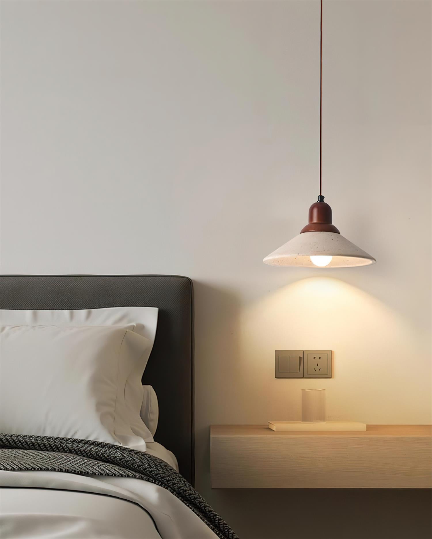 Multi-pendant travertine lamp 60cm width linear arrangement contemporary kitchen lighting solution