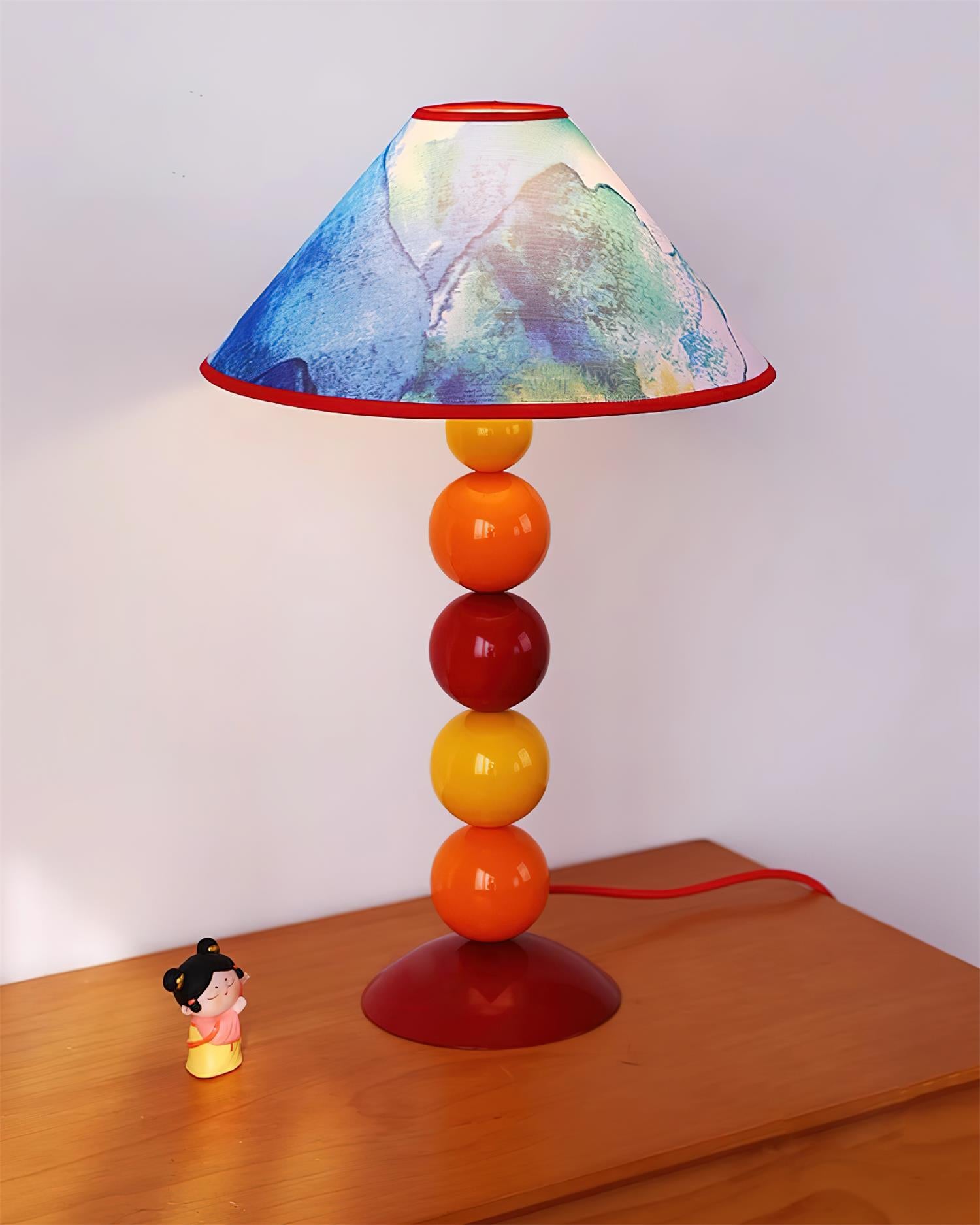 Sunset Harmony decorative lamp with vibrant gradient colors and flowing pattern design - modern artistic lighting solution