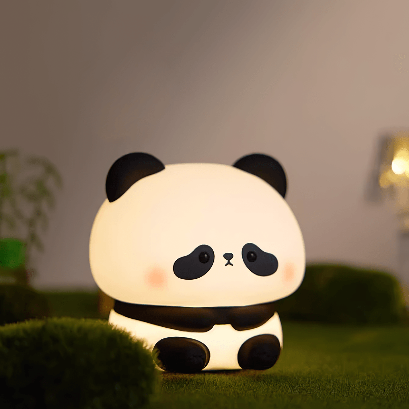 Panda night light space-saving bedroom lighting solution small spaces