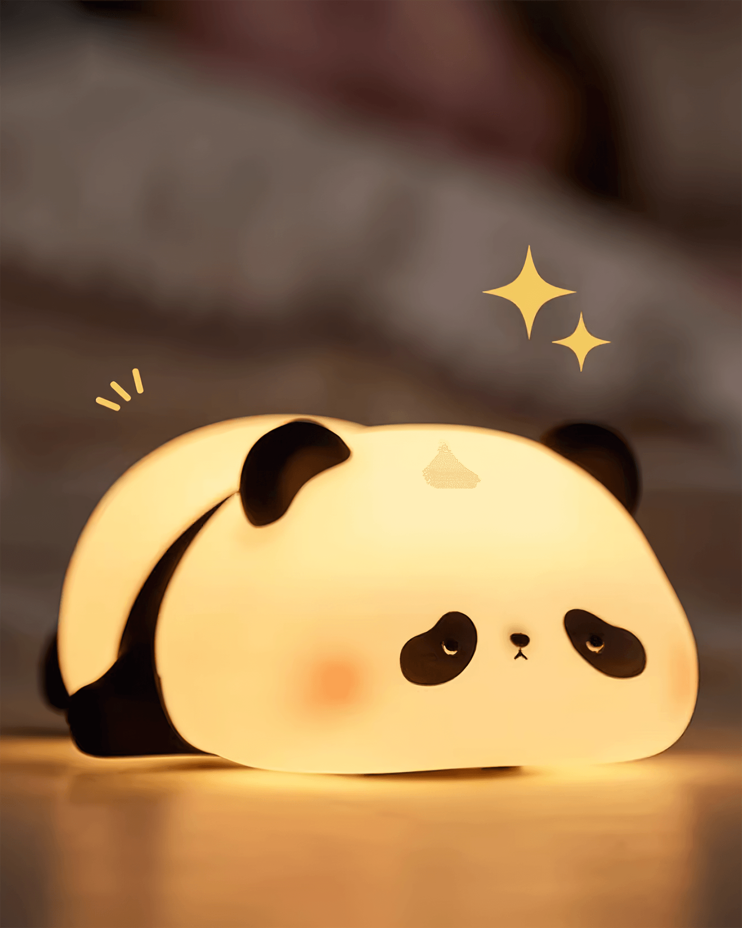 Panda night light decorative sitting posture cute teddy-like design