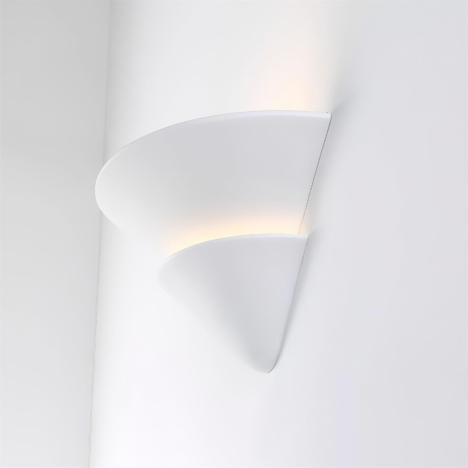 Shellora matte white shell sconce modern farmhouse interior design