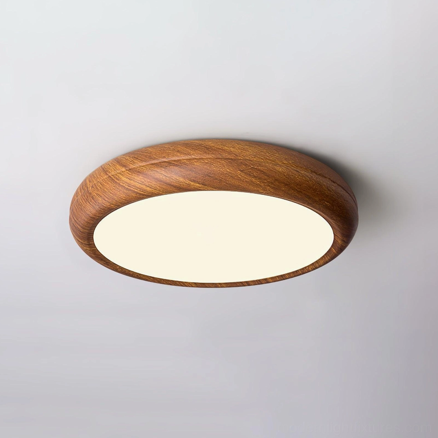 40cm medium walnut wood grain ceiling light fixture dining room table even light coverage