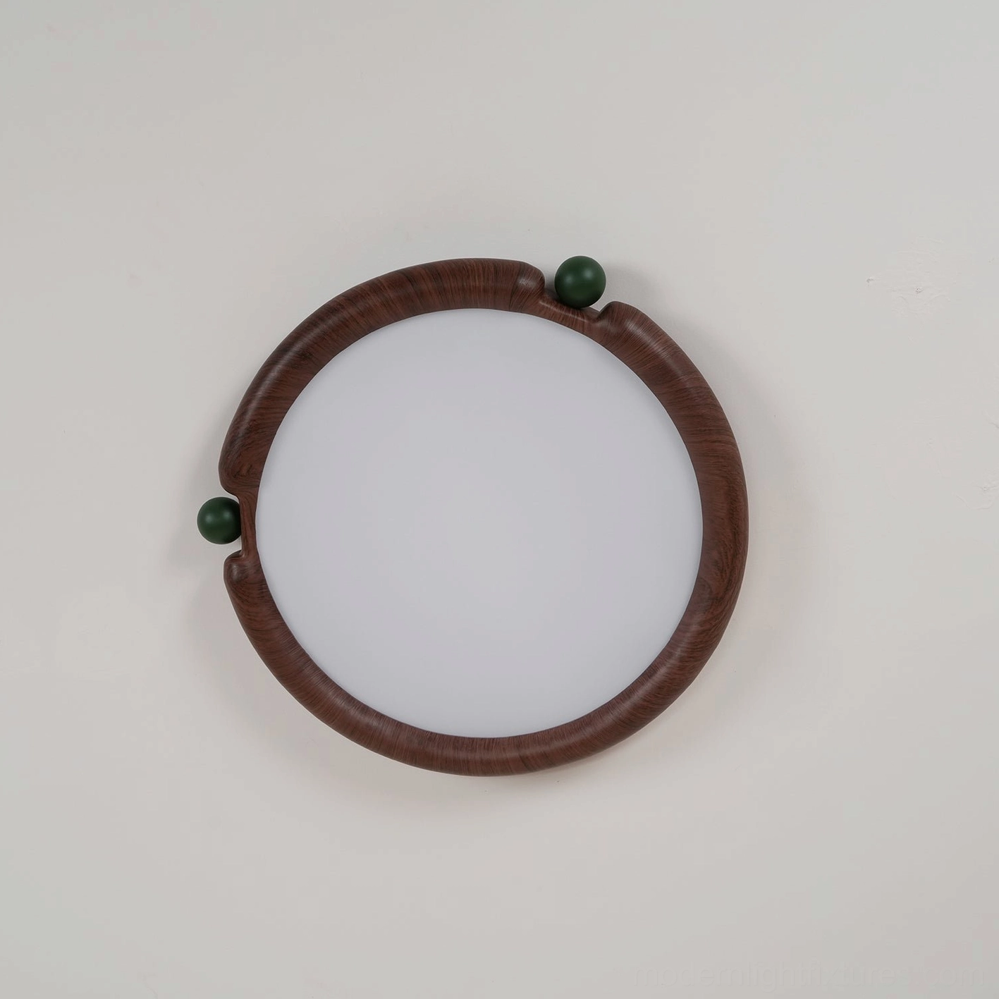 Contemporary round ceiling light fixture 45cm diameter compact height design
