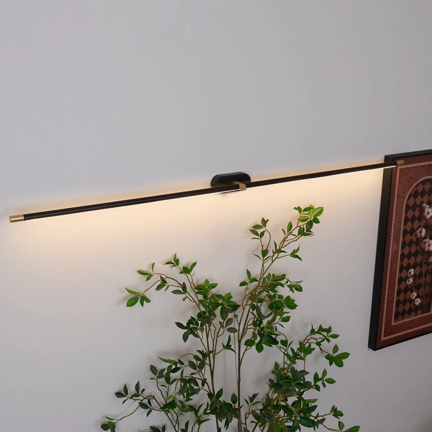 Modern minimalist wall sconce 50000 hour LED lifespan long-lasting residential lighting solution