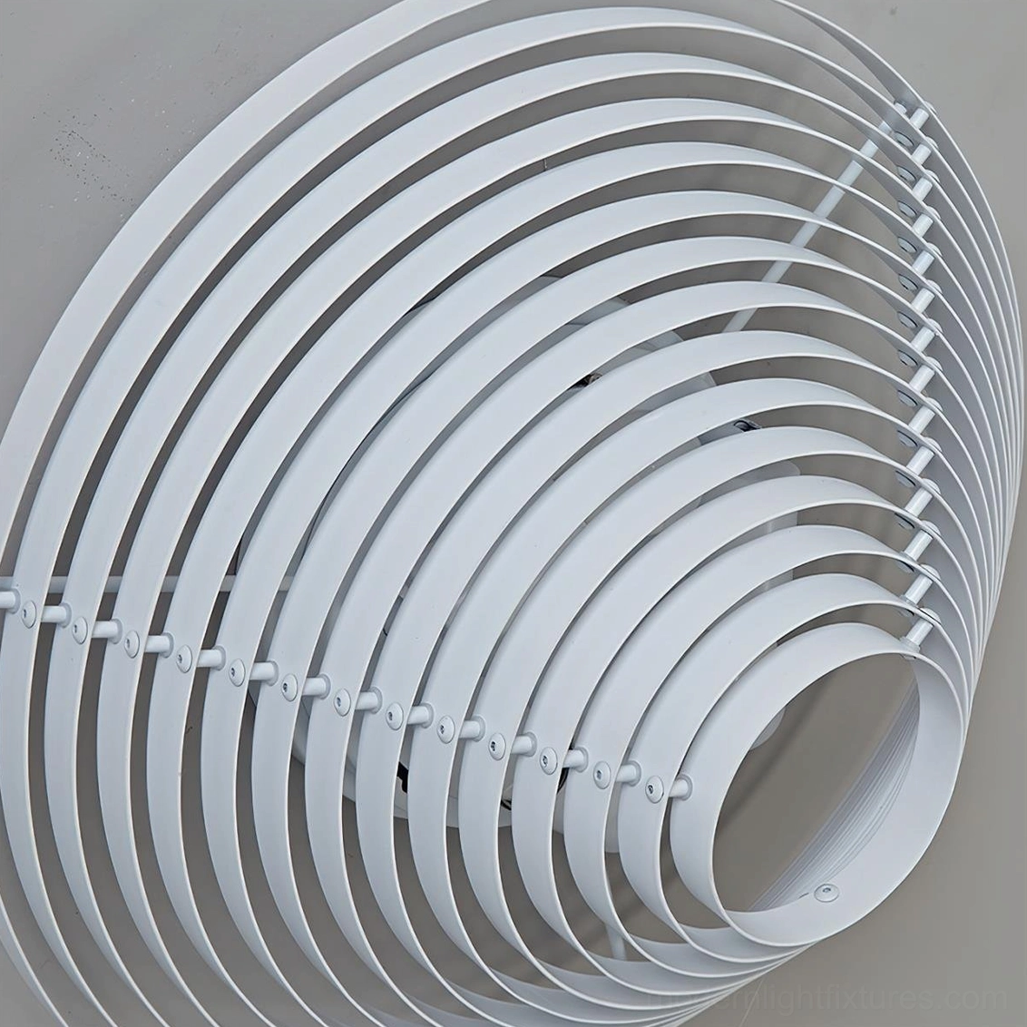 A662 modern ceiling light fixture architectural slatted design contemporary styling