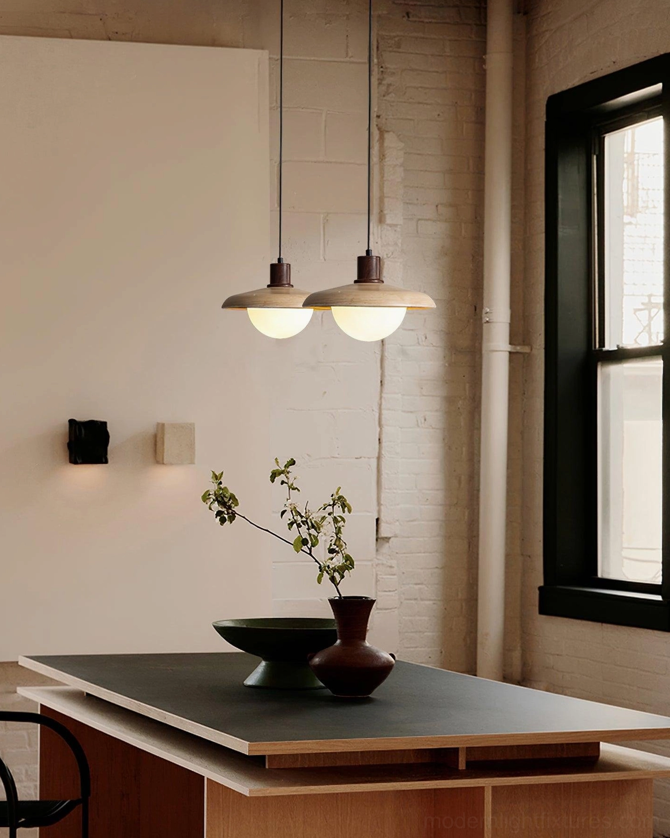 Adjustable pendant lighting solution for flexible home office and workspace design