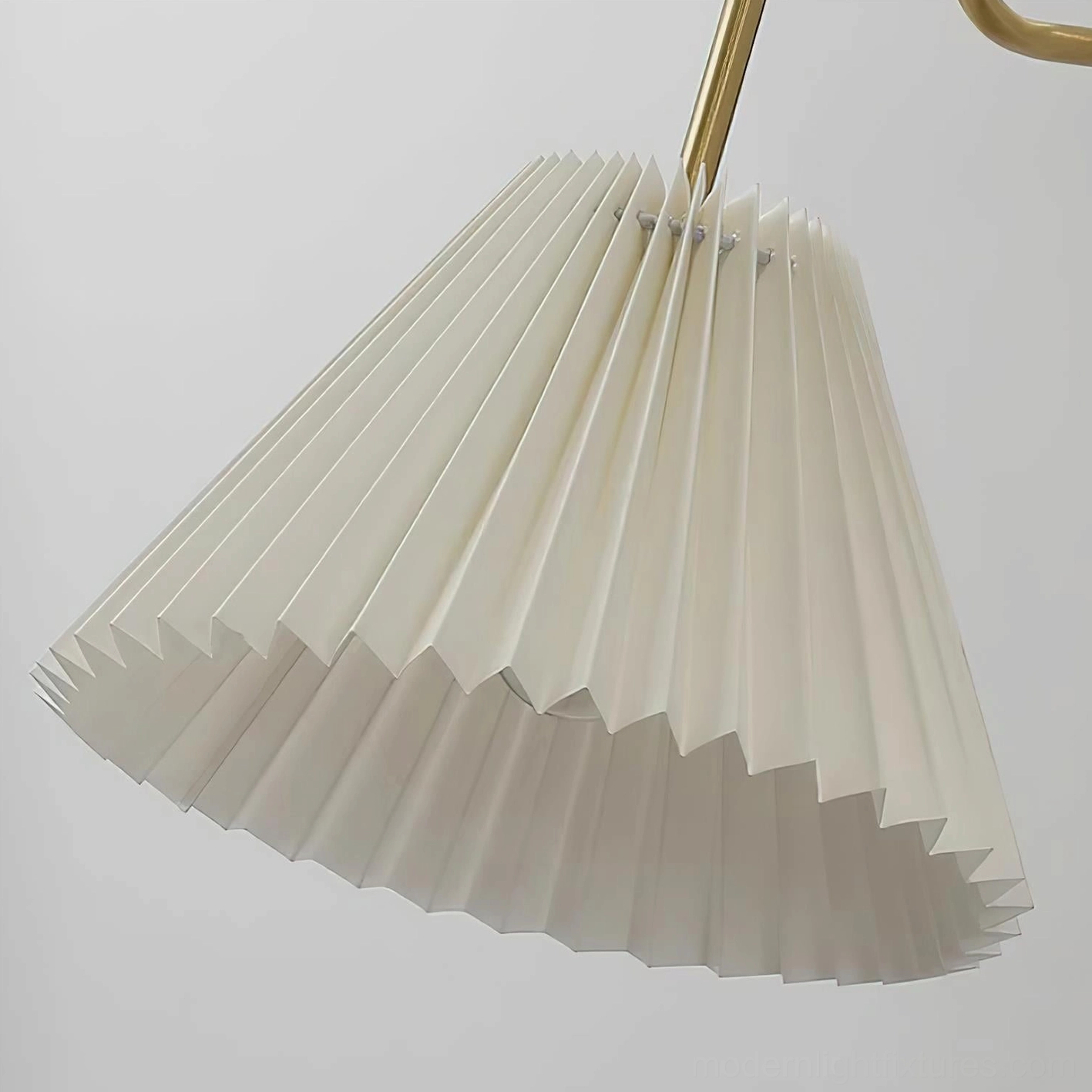 Aine pleated wall sconce retail display view, premium wall-mounted lighting fixture presentation