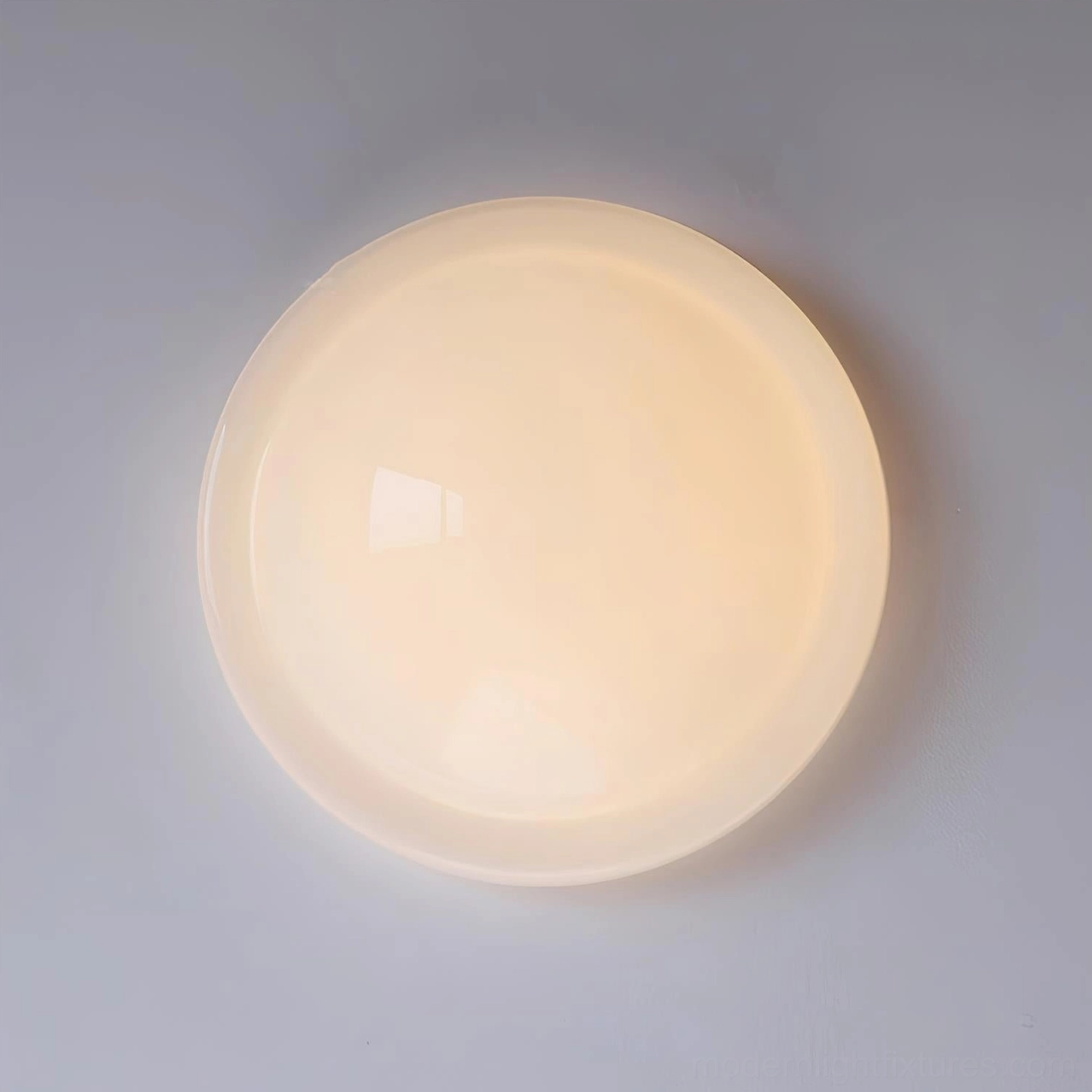 Aire damp-rated ceiling light fixture suitable for bathroom kitchen or covered outdoor installation areas