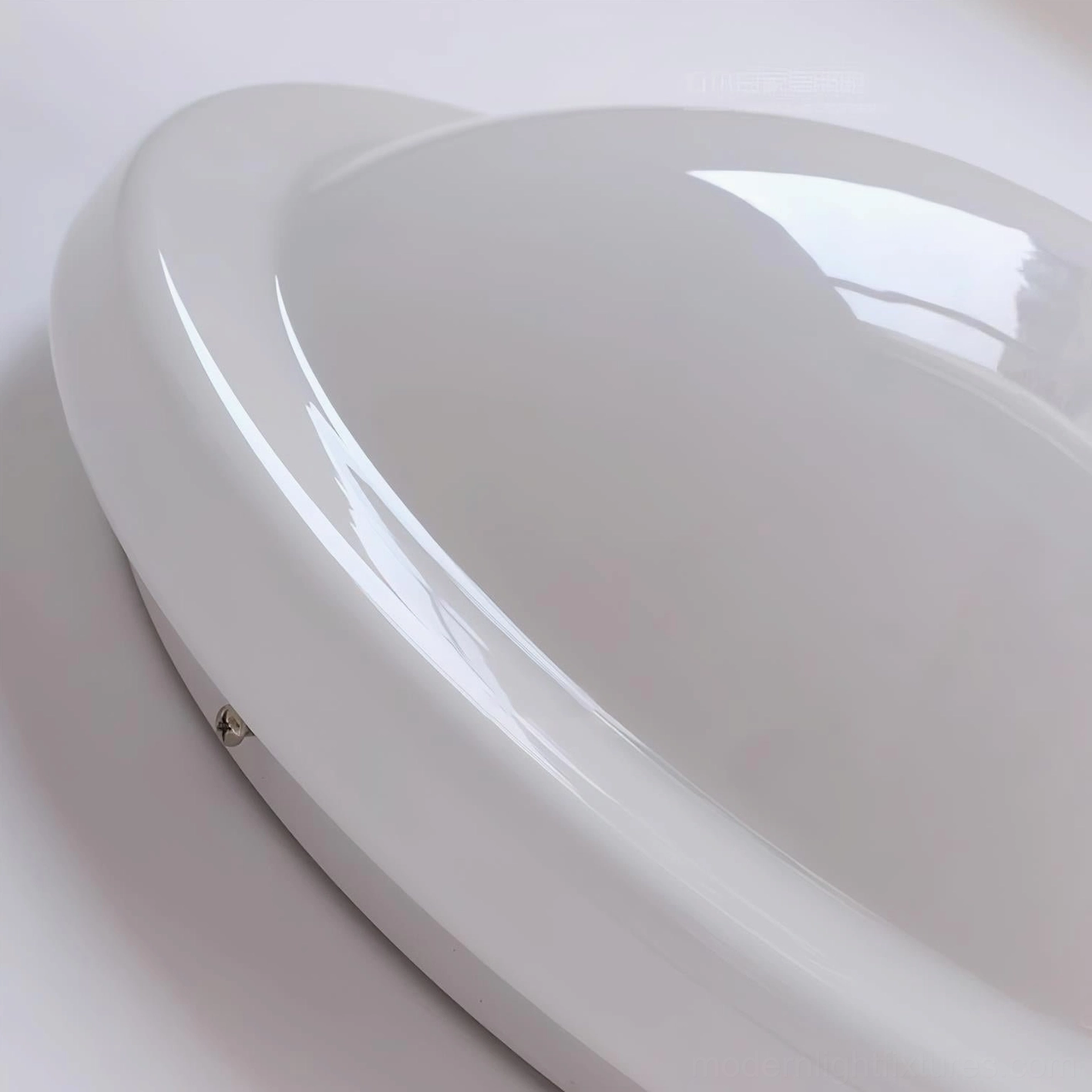 Aire hardwired integrated LED ceiling light with 50000 hour lifespan showing professional installation quality