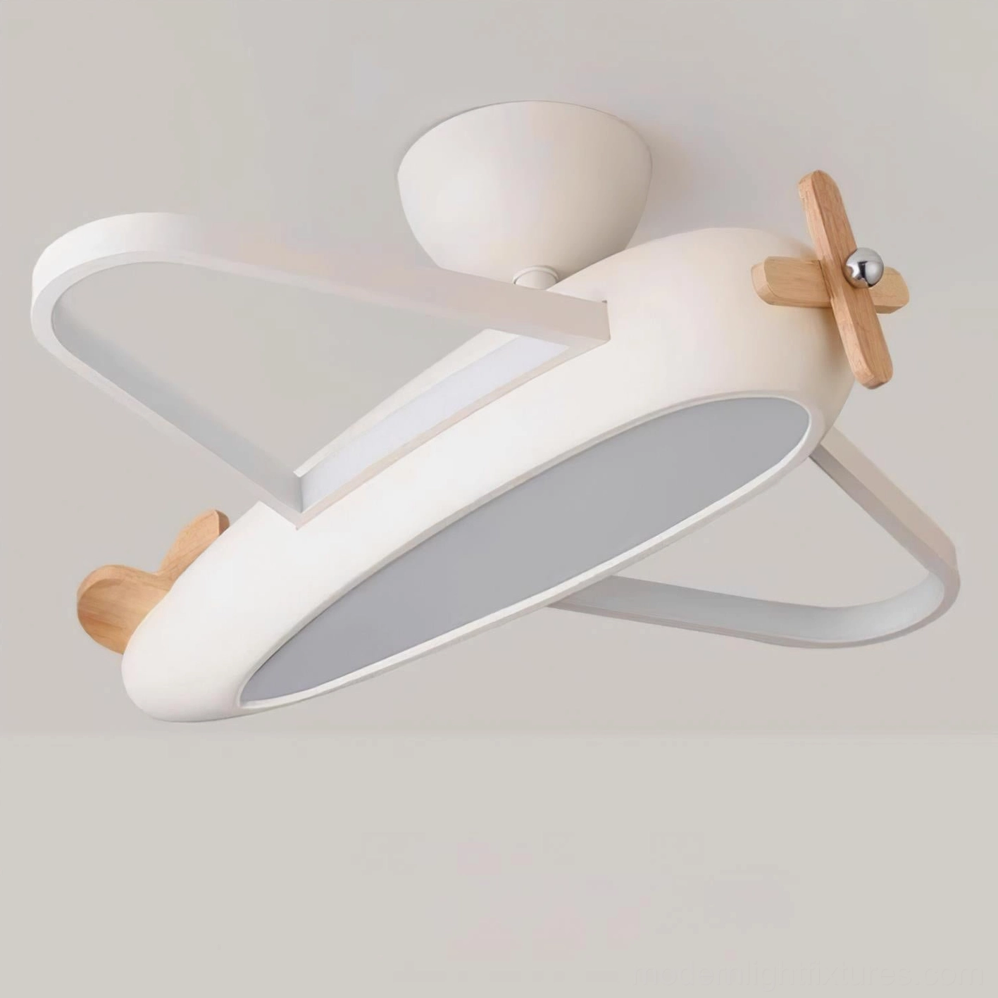 Airplane ceiling light with acrylic diffuser and metal construction for durable long-lasting performance