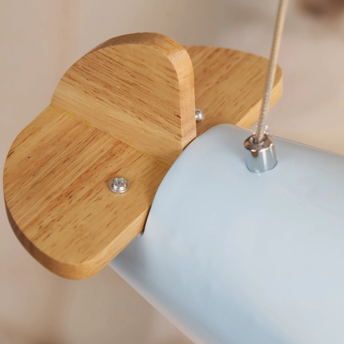 Airplane pendant lamp demonstrating perfect size proportions L 55cm x H 21cm relative to typical ceiling height