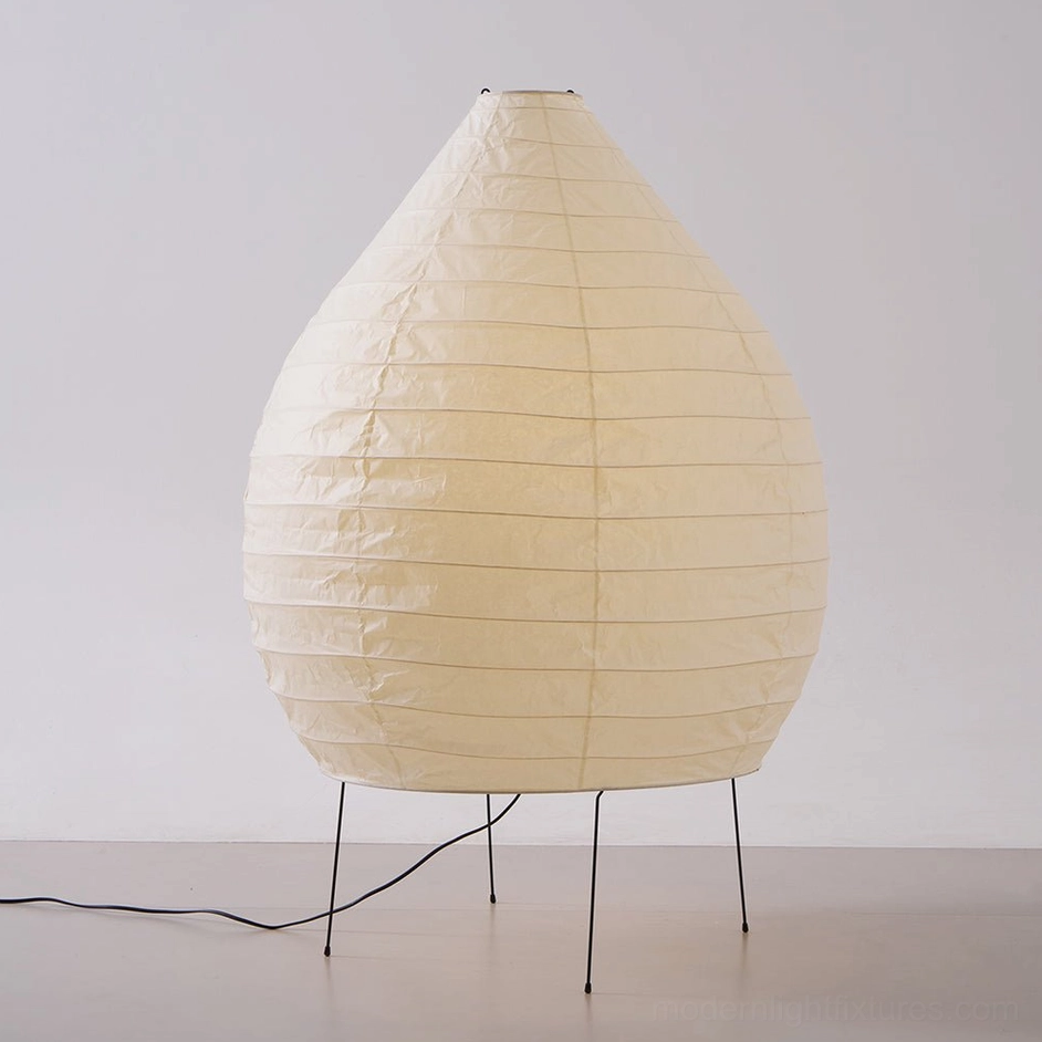Akari 23N floor lamp multiple color options white and black teardrop shade variants
