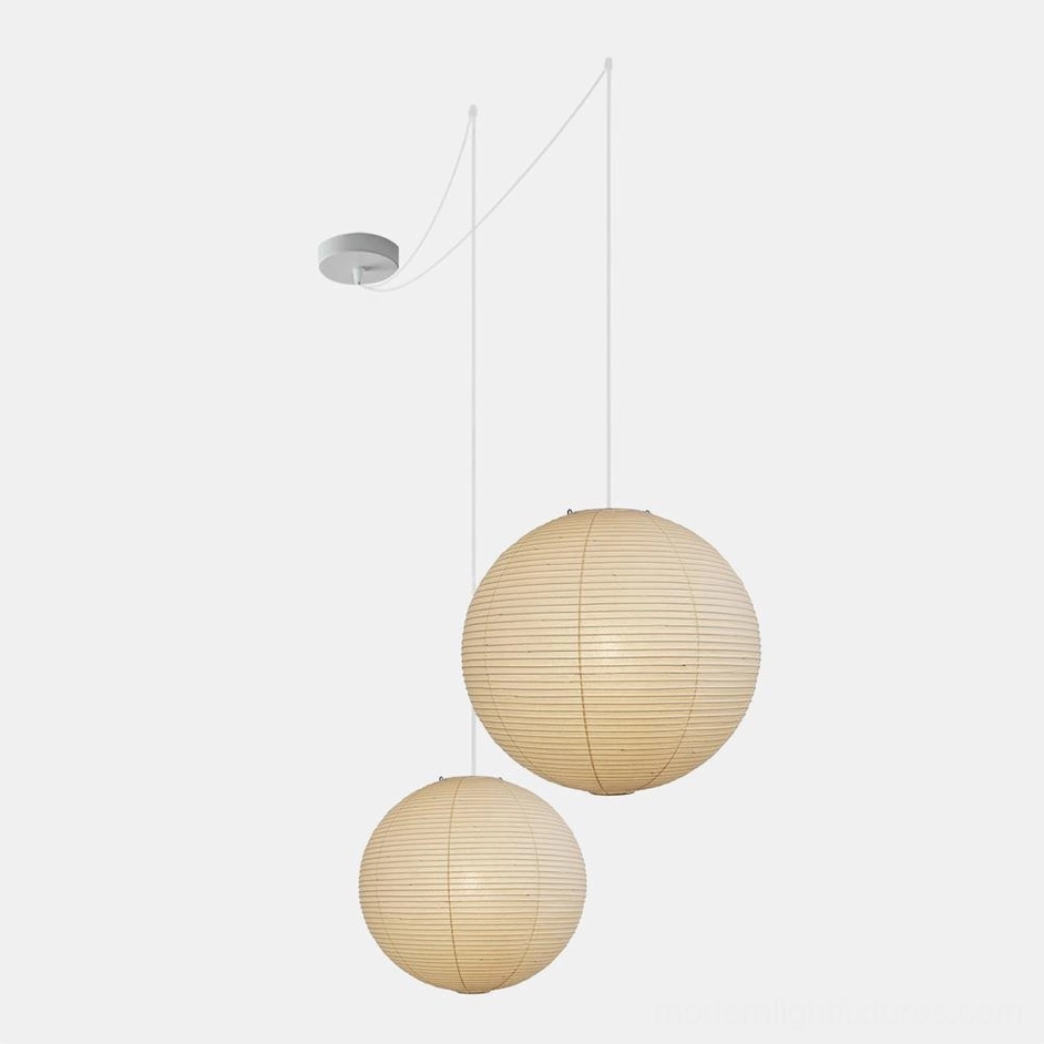 Akari A Series double-shade pendant lamp combo configuration