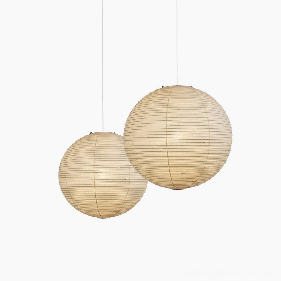 Akari A Series white pendant lamp sloped ceiling compatible installation