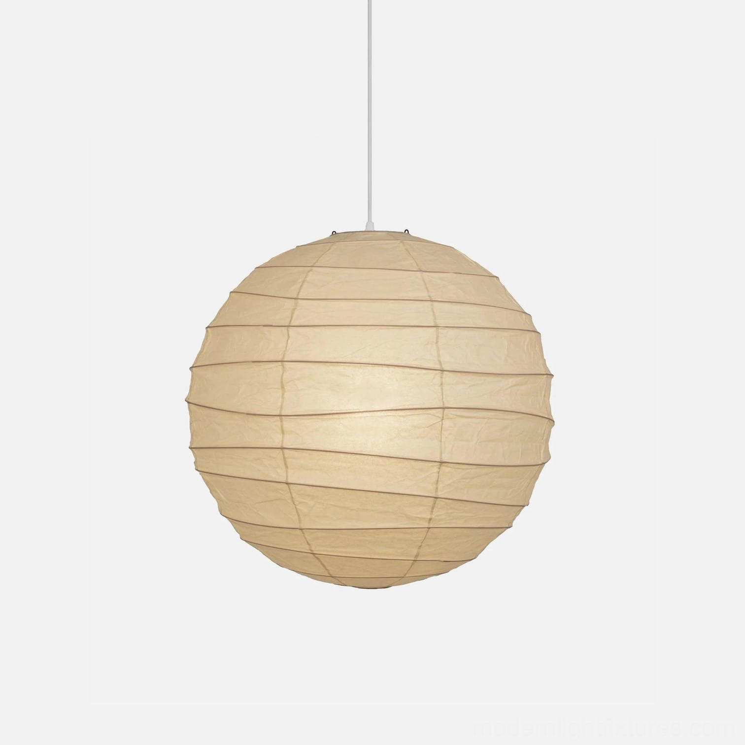 Akari D pendant lamp 75cm - most popular size for dining room and living room installations