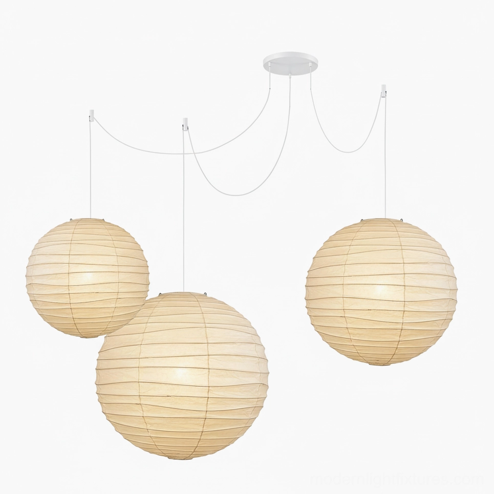 Akari D Series pendant lamp - 45cm 55cm 75cm three-size collection set