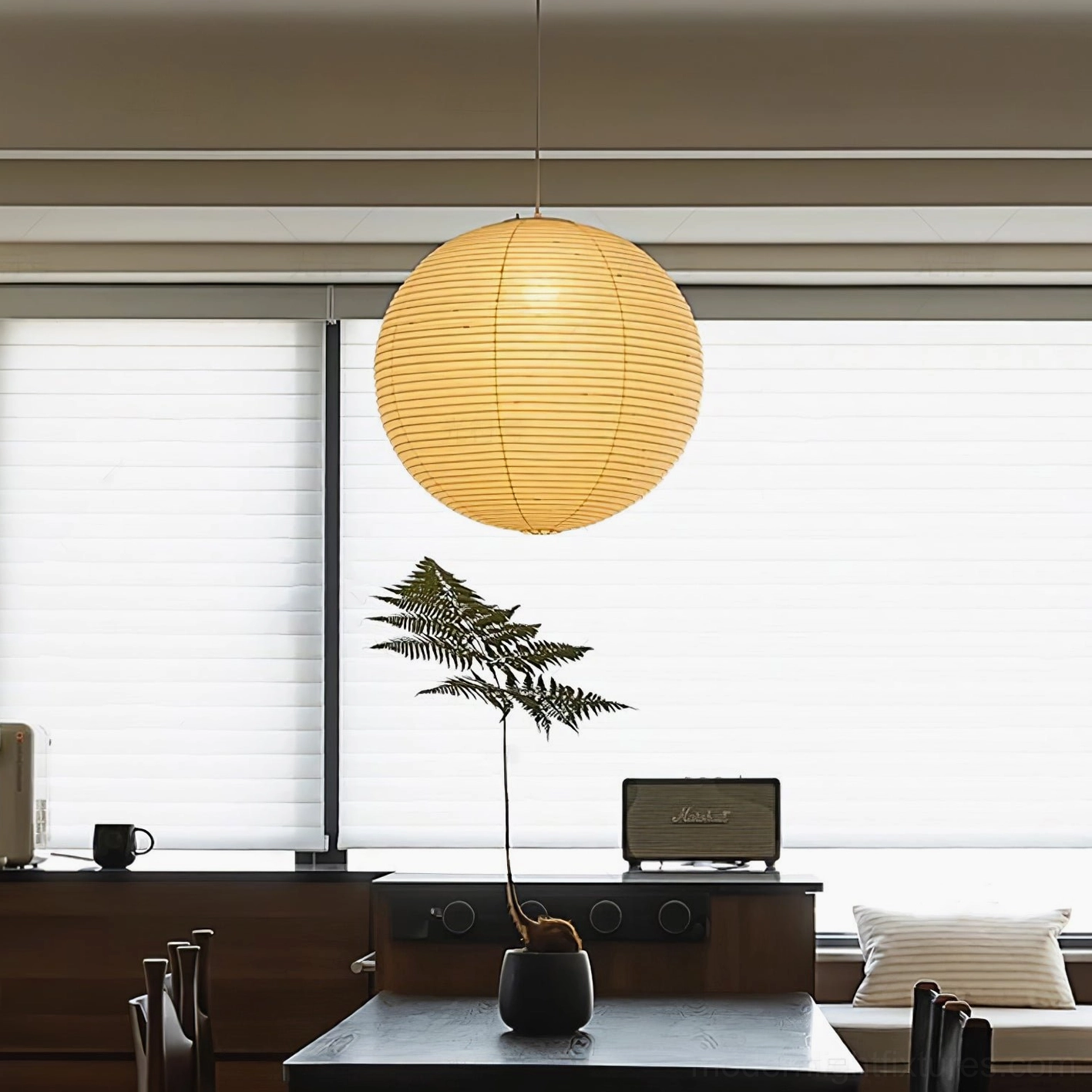 Akari paper pendant light mid-century modern design heritage and artisan craftsmanship
