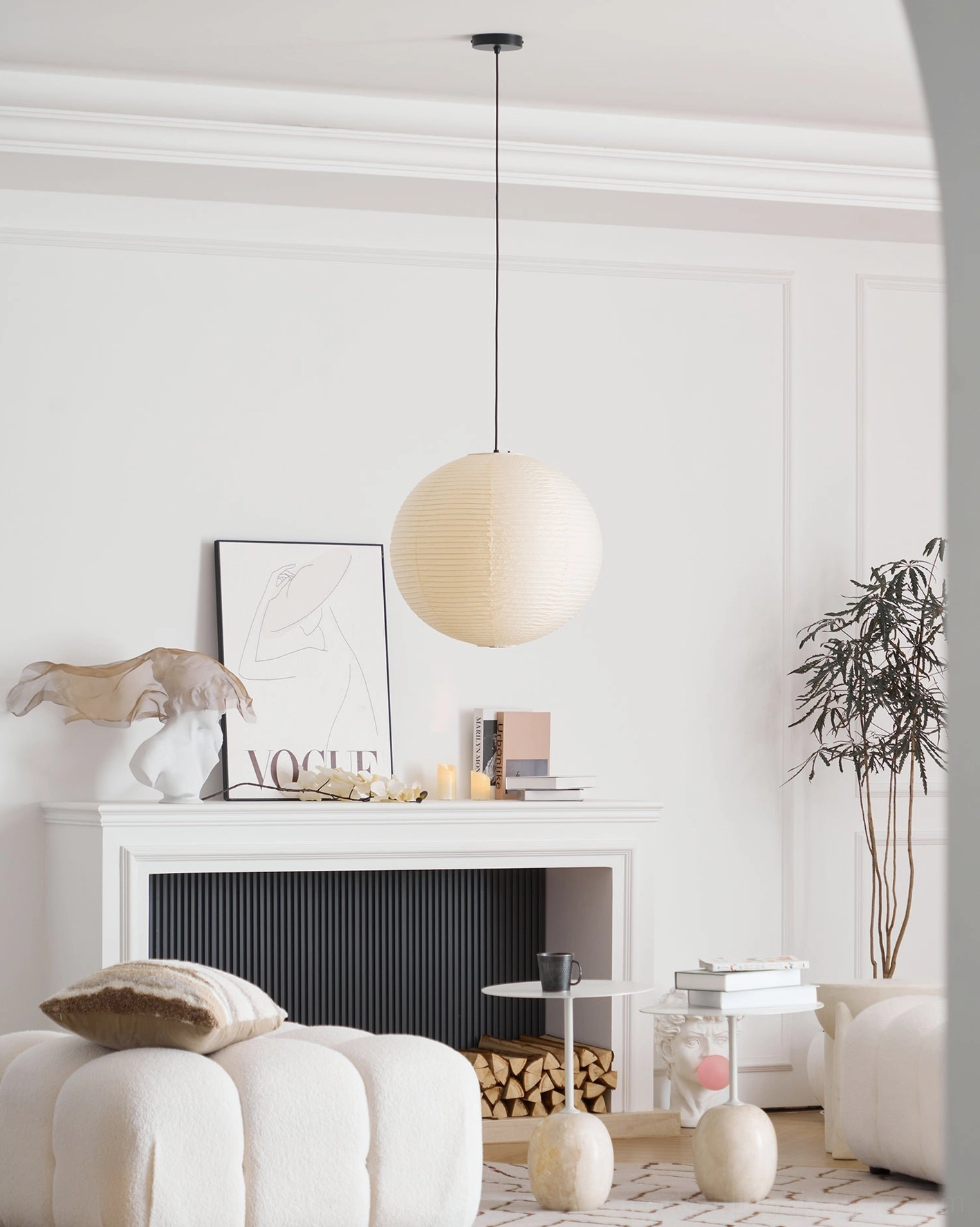 Akari pendant lamp 90cm grand dining space statement