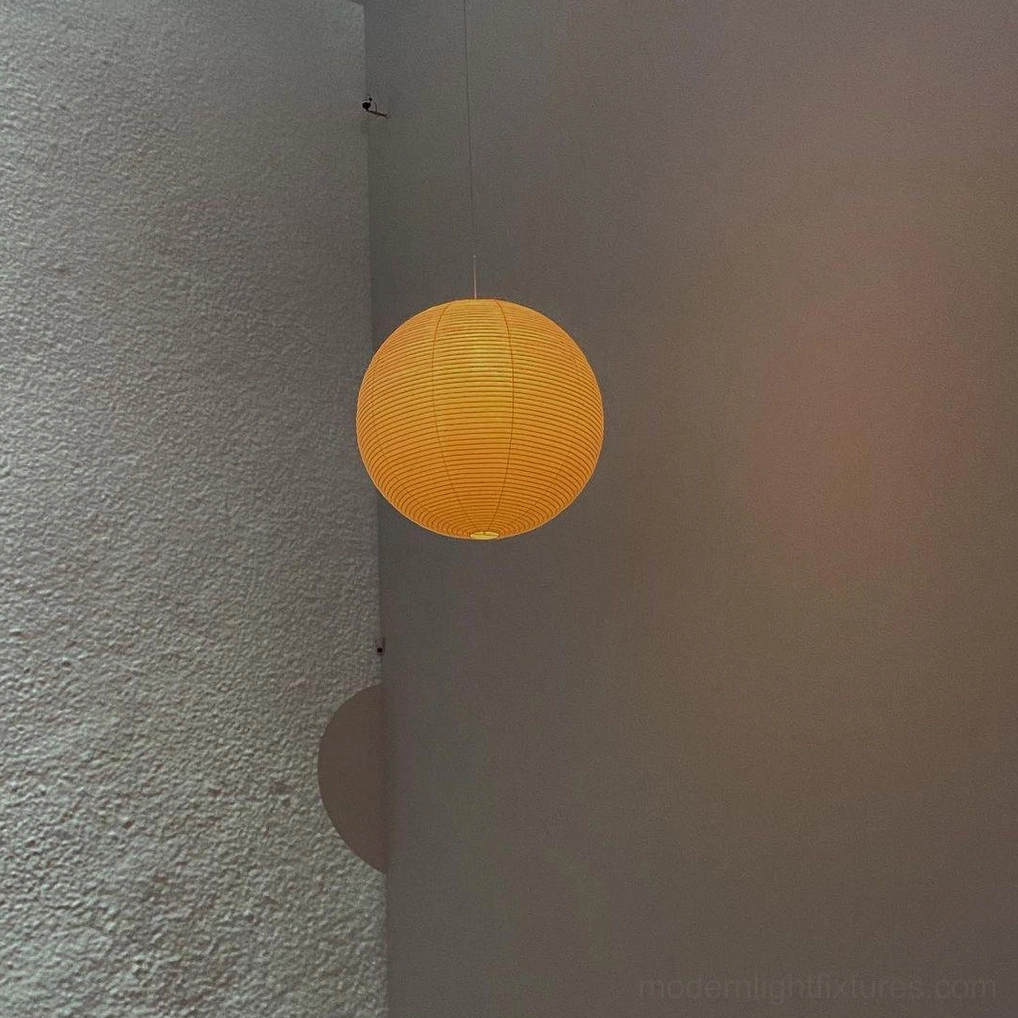 Akari A Series pendant lamp ambient lighting effect in residential interior