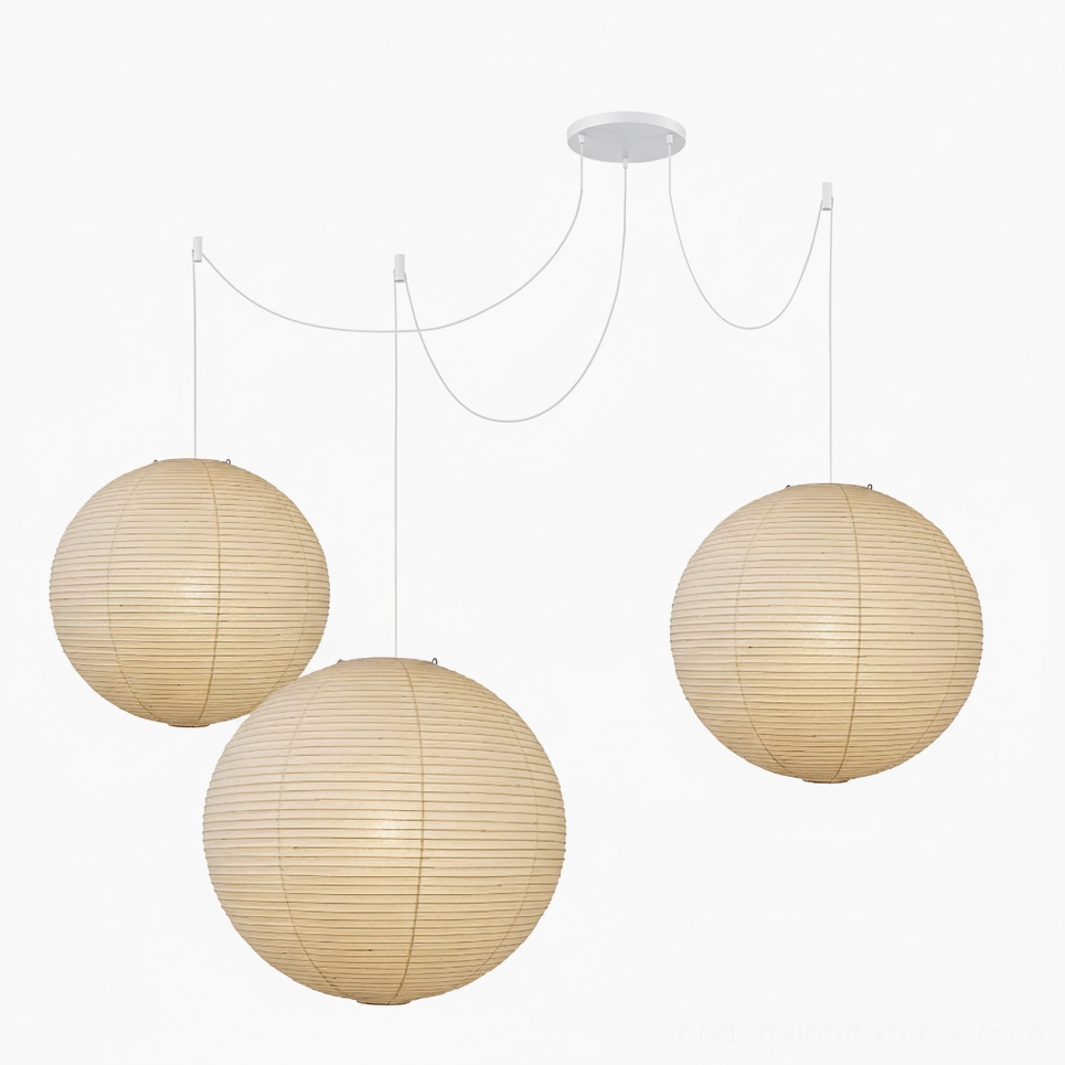 Akari pendant lamp wabi-sabi aesthetic natural material