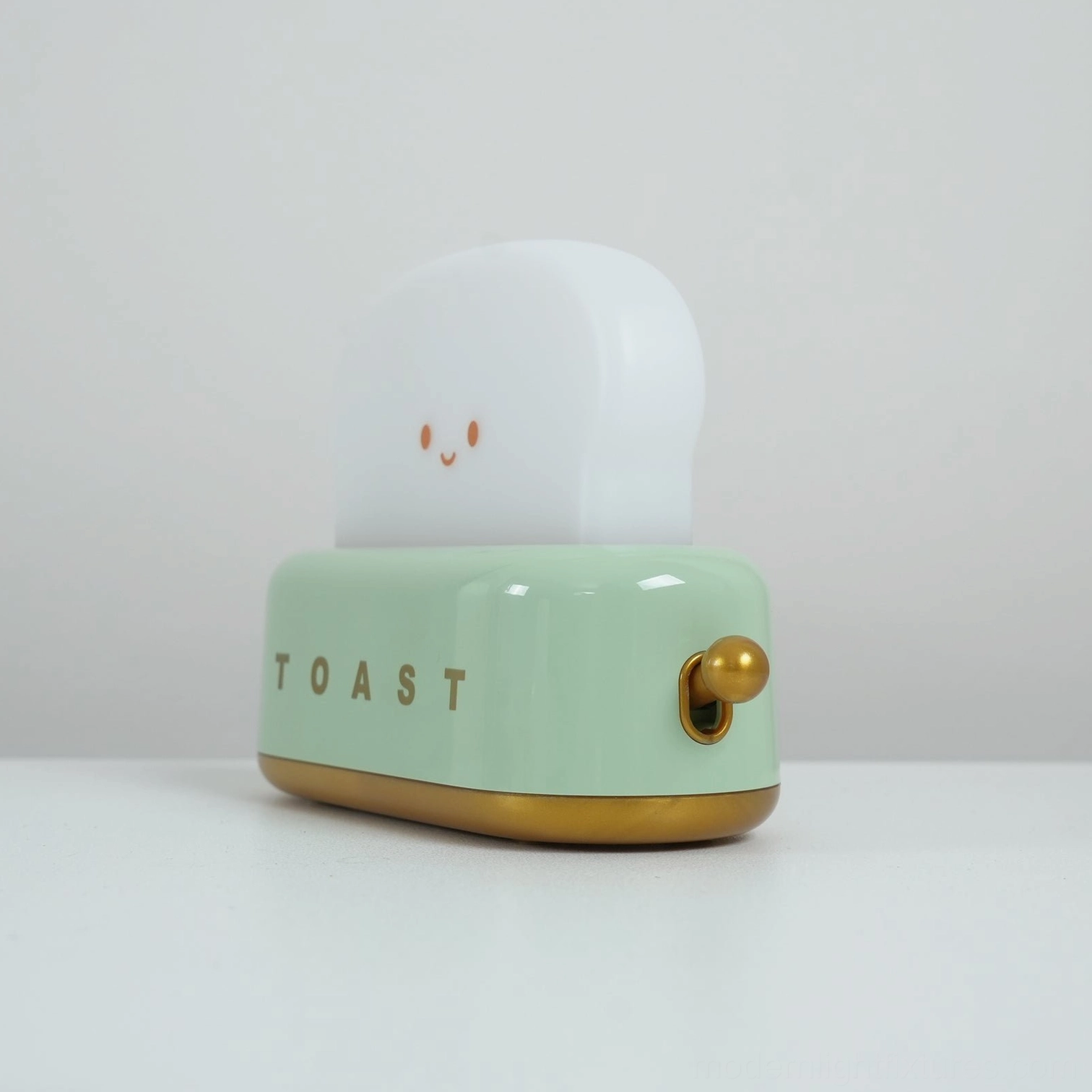 Almond yellow toaster table lamp warm color tone matching cozy home interior palettes