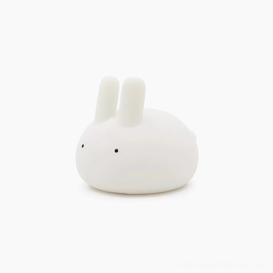 Bunny night light providing subtle ambient illumination in contemporary living space