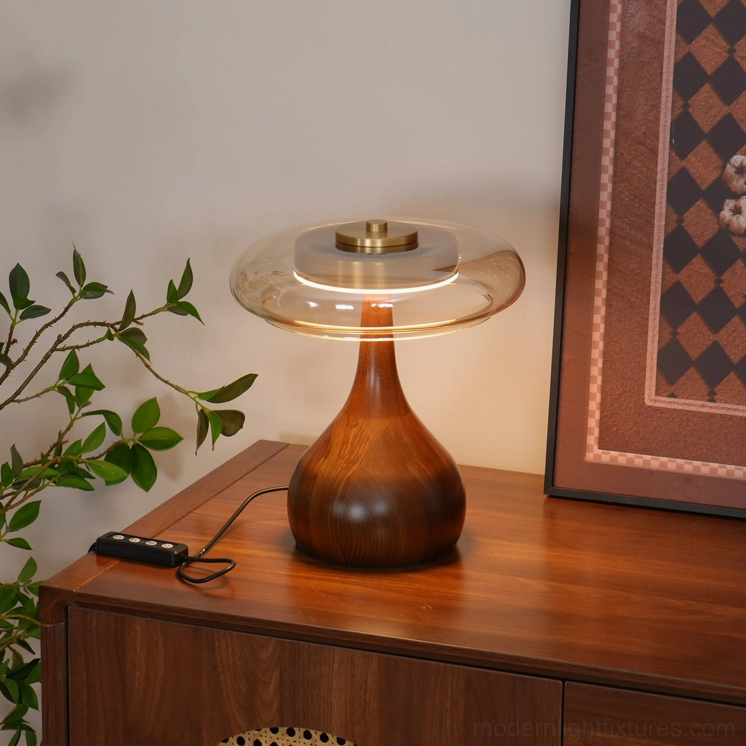 Andi modern glass lamp eclectic collected interior vintage styling