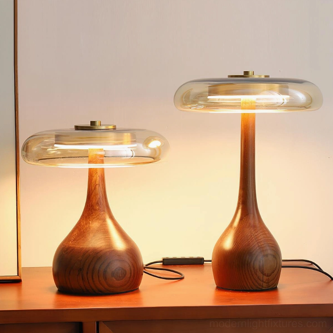 Andi glass modern table lamp certifications North America Europe Australia