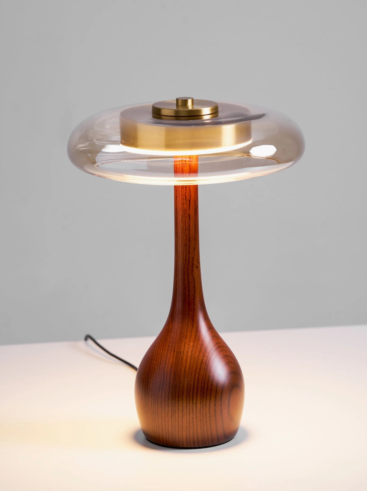 Andi modern glass table lamp commercial hospitality hotel room design
