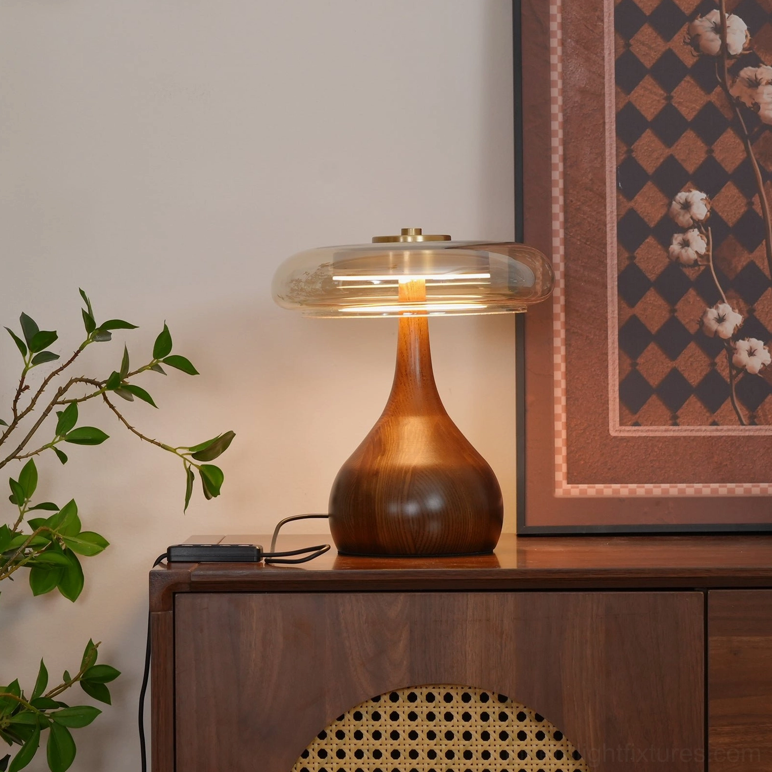 Andi glass table lamp luxury contemporary heirloom quality design