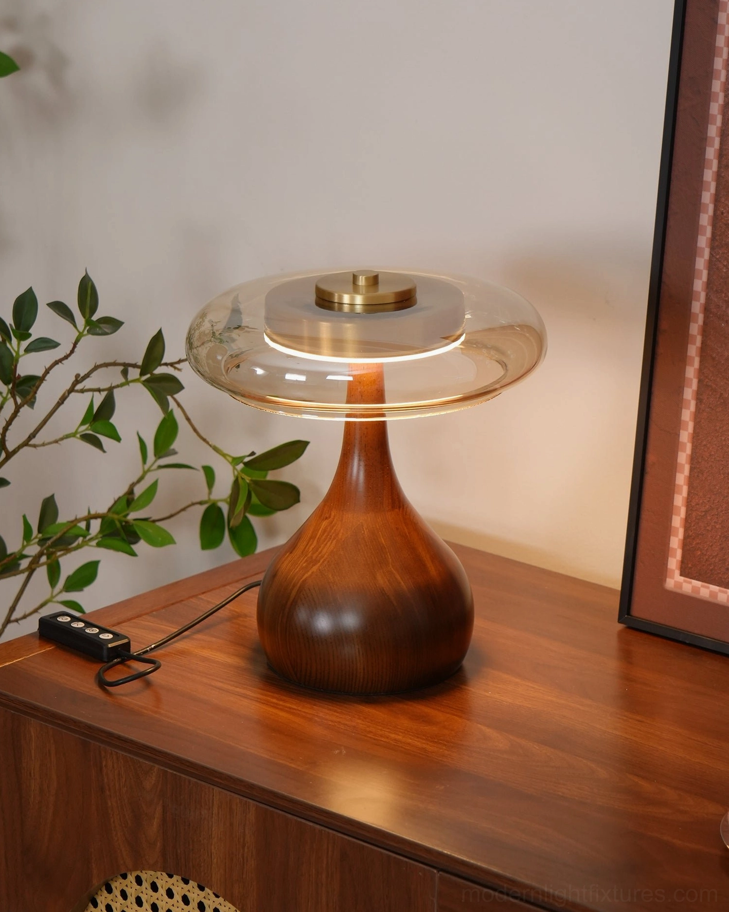 Andi glass table lamp scandinavian minimalist interior design aesthetic