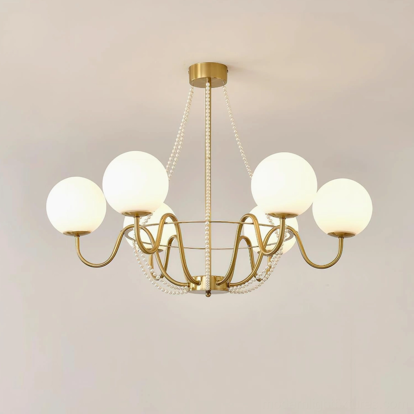 Arc Chandelier black and white finish contemporary design chandelier with global electrical certification compliance