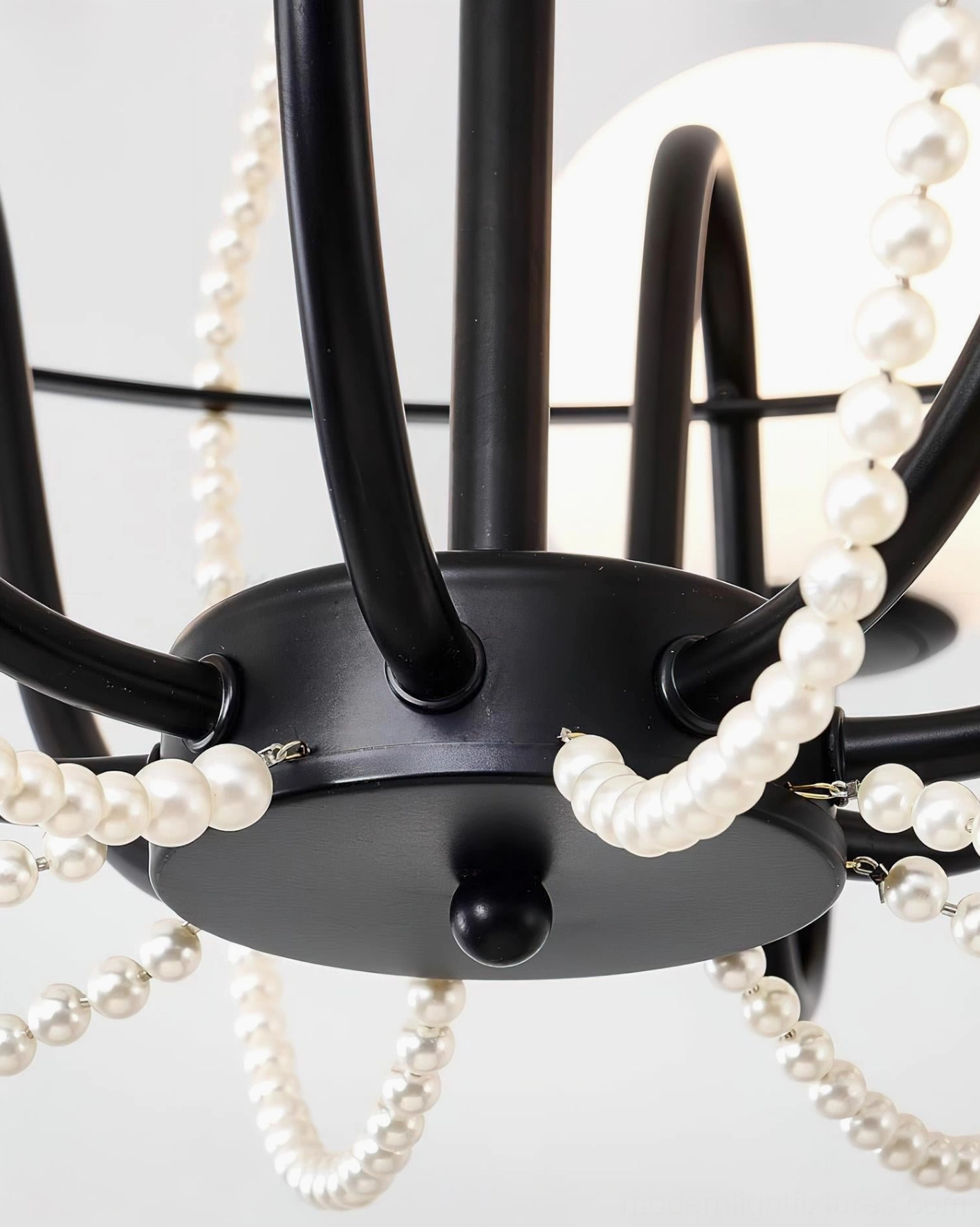 Arc Chandelier dimmer compatible modern ceiling fixture for customizable ambient residential lighting control