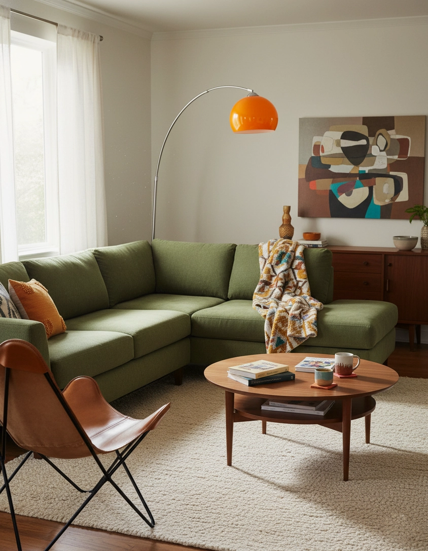 Modern arc floor lamp spherical shade and arched chrome frame close-up detail