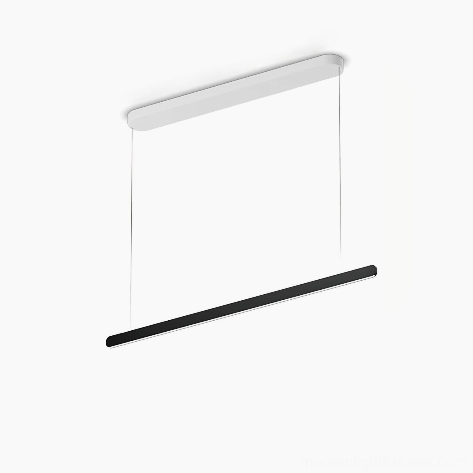 Architectural linear pendant light with aerospace-grade aluminum construction and finish