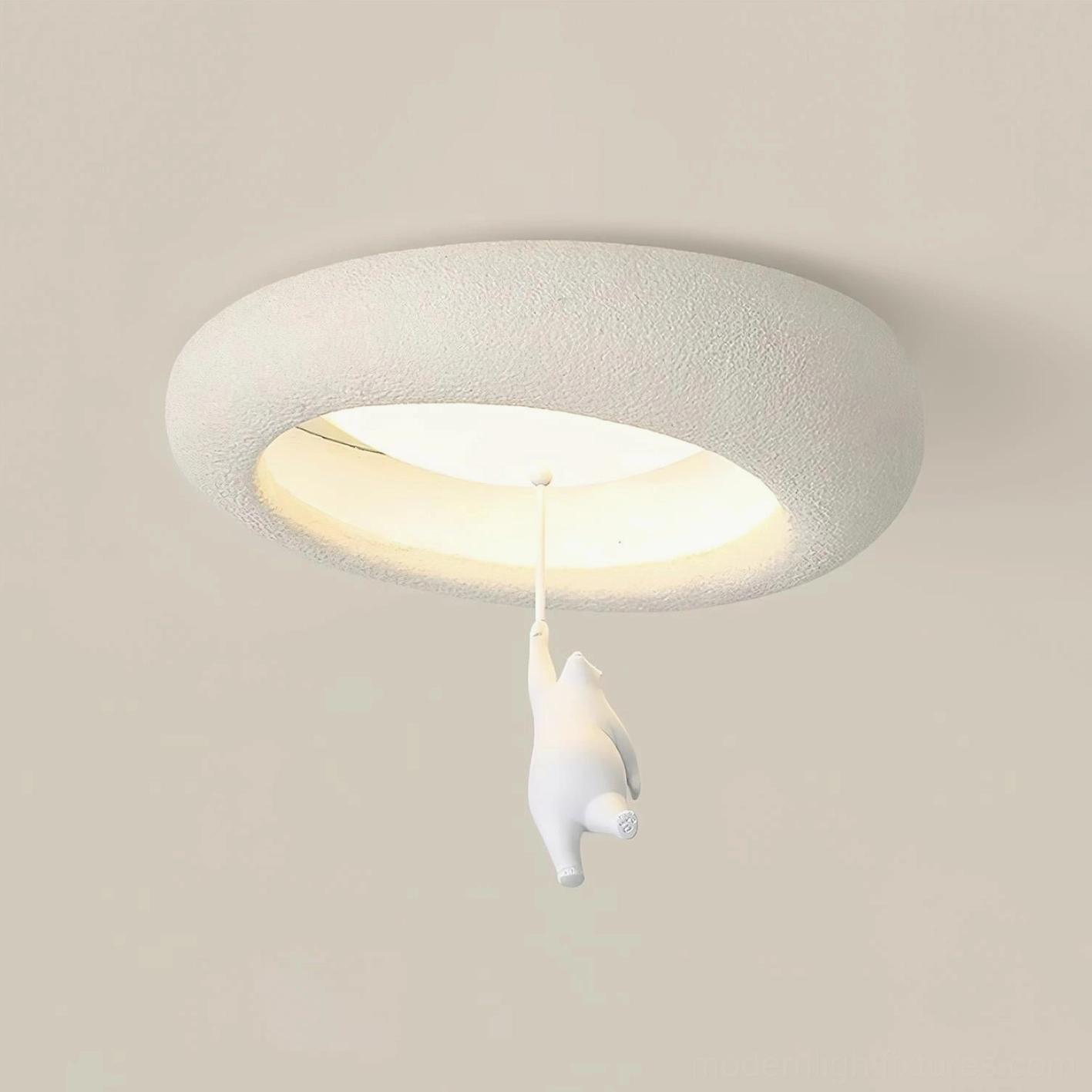 Artistic bear ceiling light bringing contemporary design and imaginative storytelling to modern residential interiors