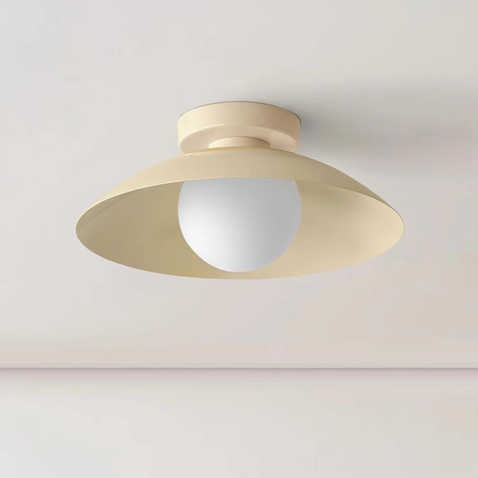 Arundel Orb beige ceiling fixture - neutral finish modern lighting solution