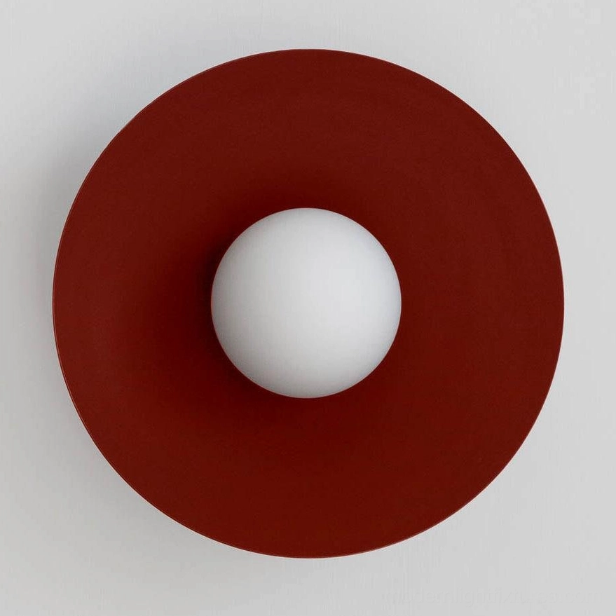 Arundel Orb black flush mount ceiling light in contemporary interior setting