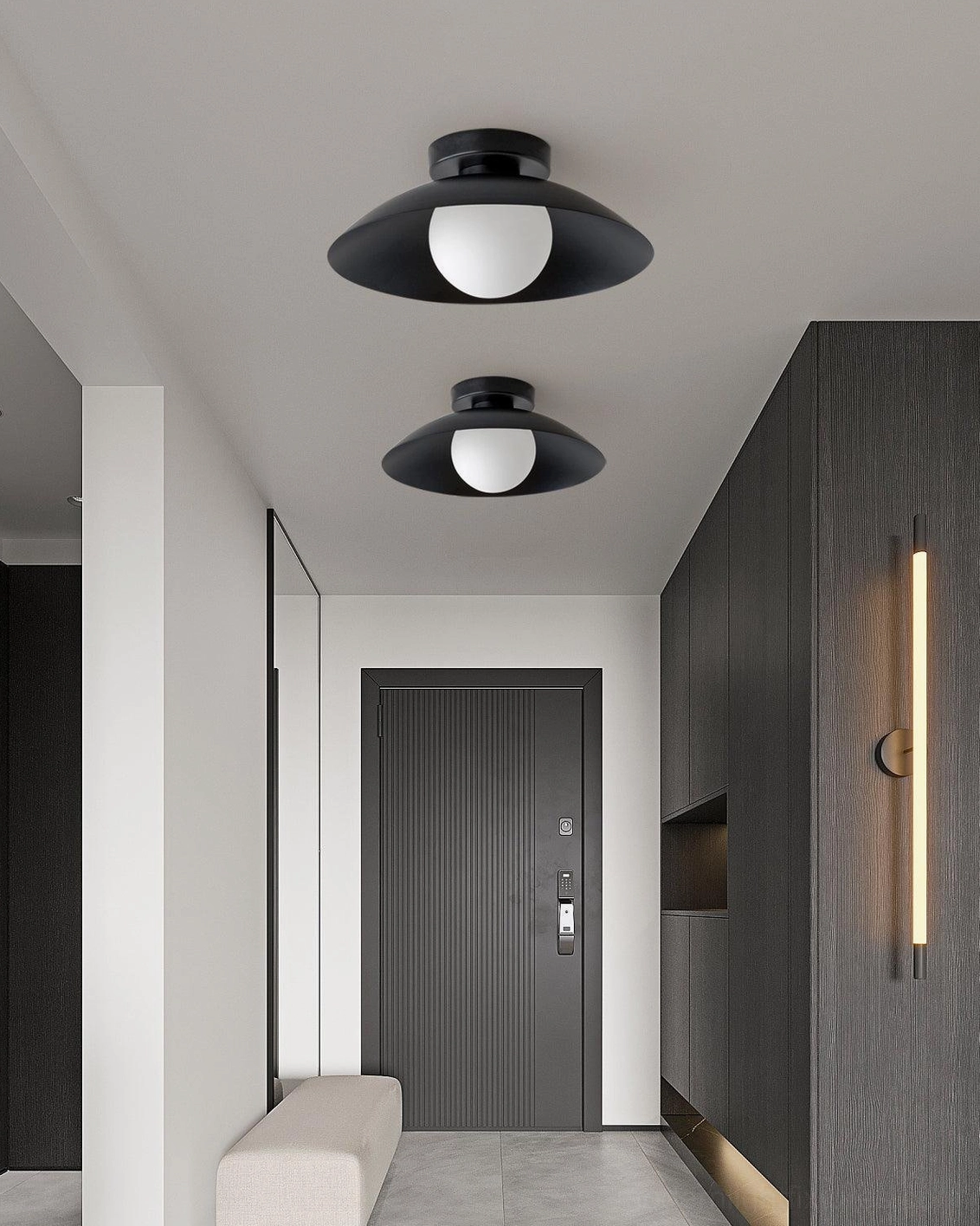 Arundel Orb ceiling light fixture complete product showcase - modern design sphere