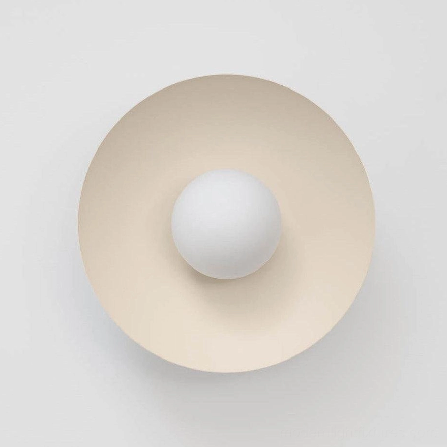 Arundel Orb pink flush mount ceiling fixture - contemporary design color variant