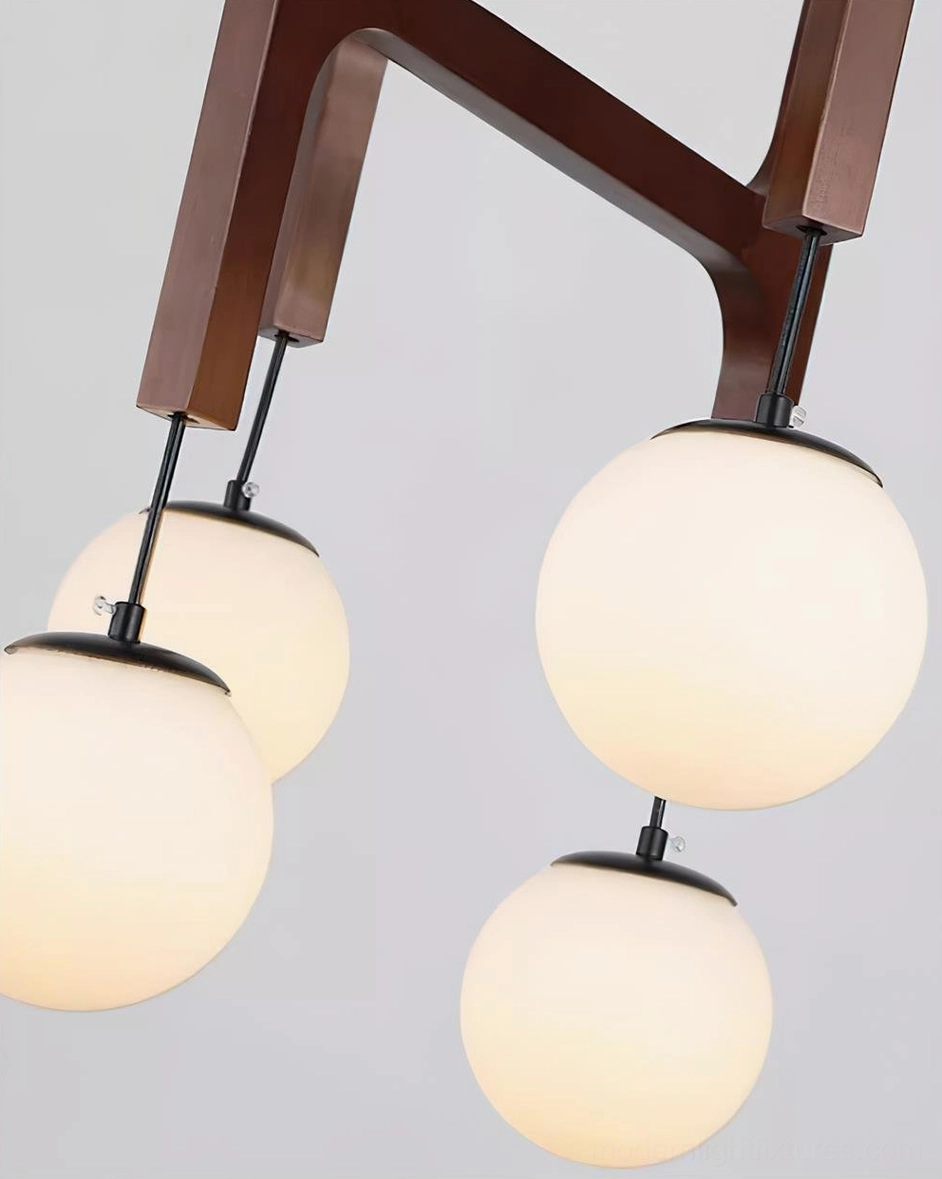 Astra wooden pendant chandelier minimalist design precision engineering