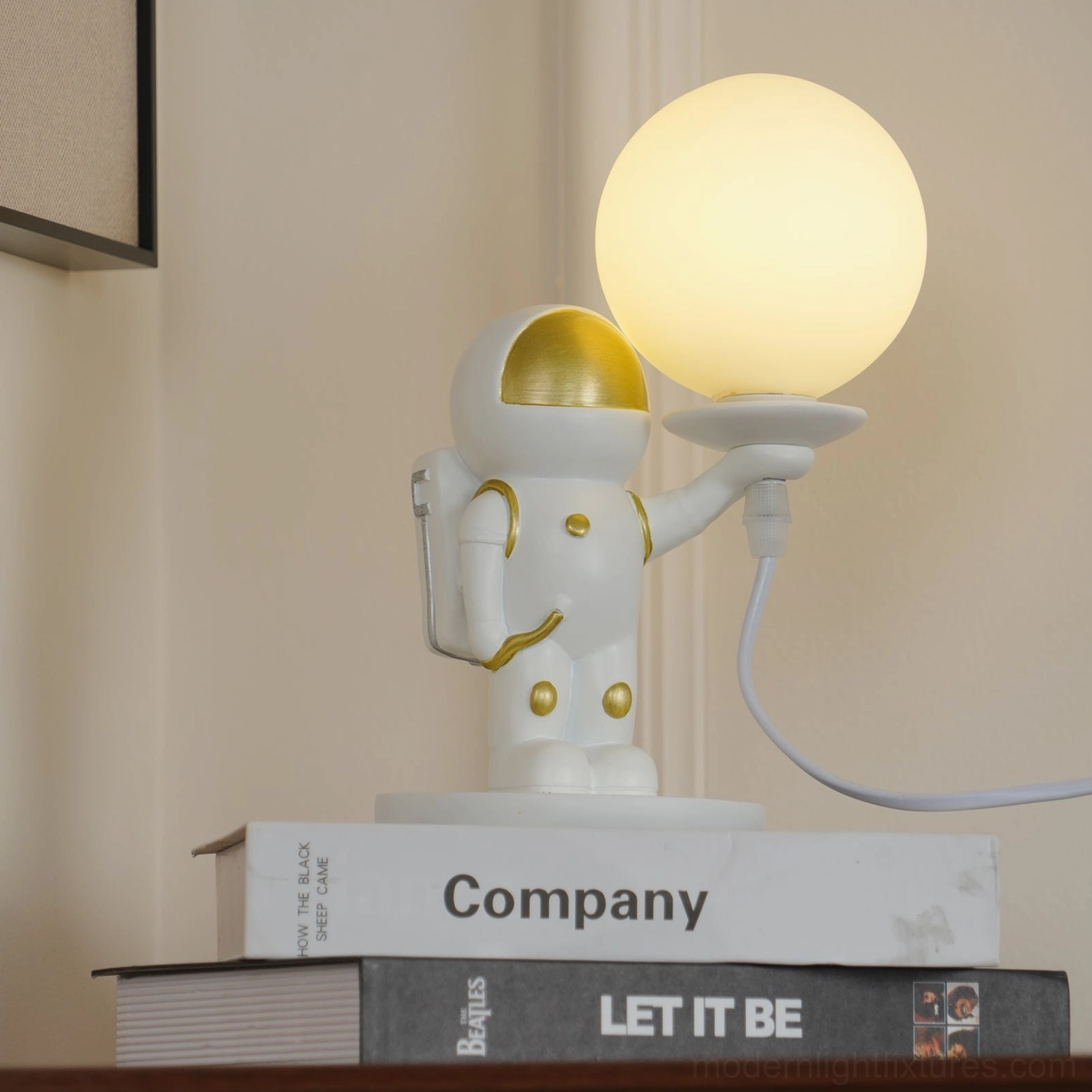 Astronaut lamp kid friendly bedroom space explorer imagination