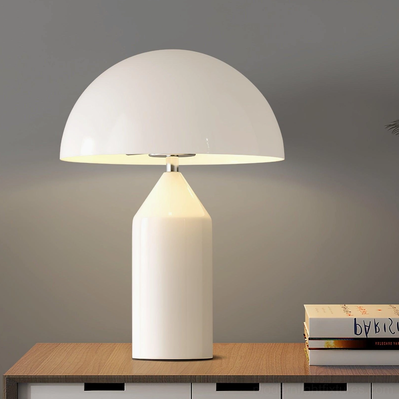 Atollo geometric table lamp design form function balance