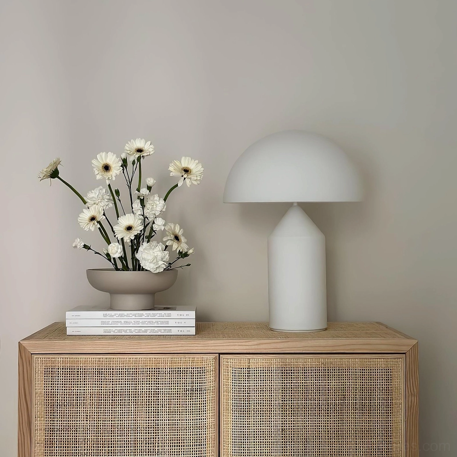 Atollo table lamp in sophisticated interior setting, luxury home lighting